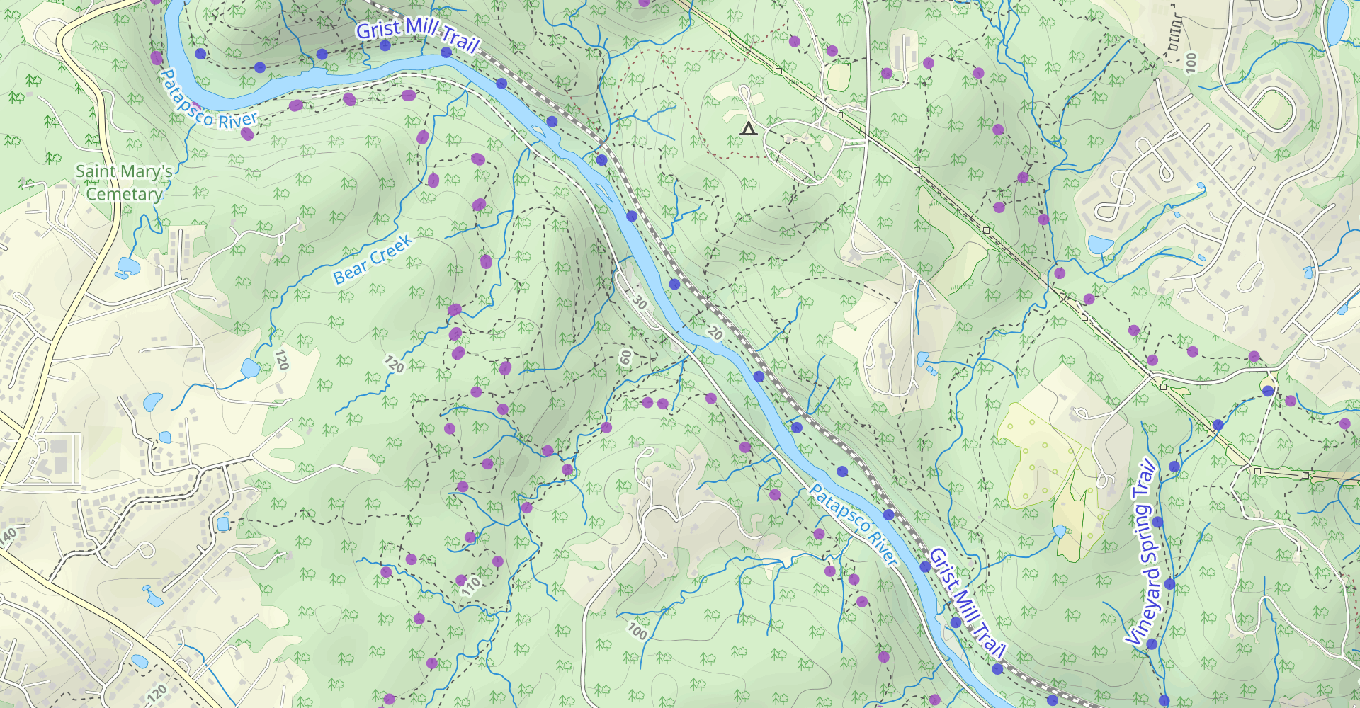 Grist Mill and River Road Loop