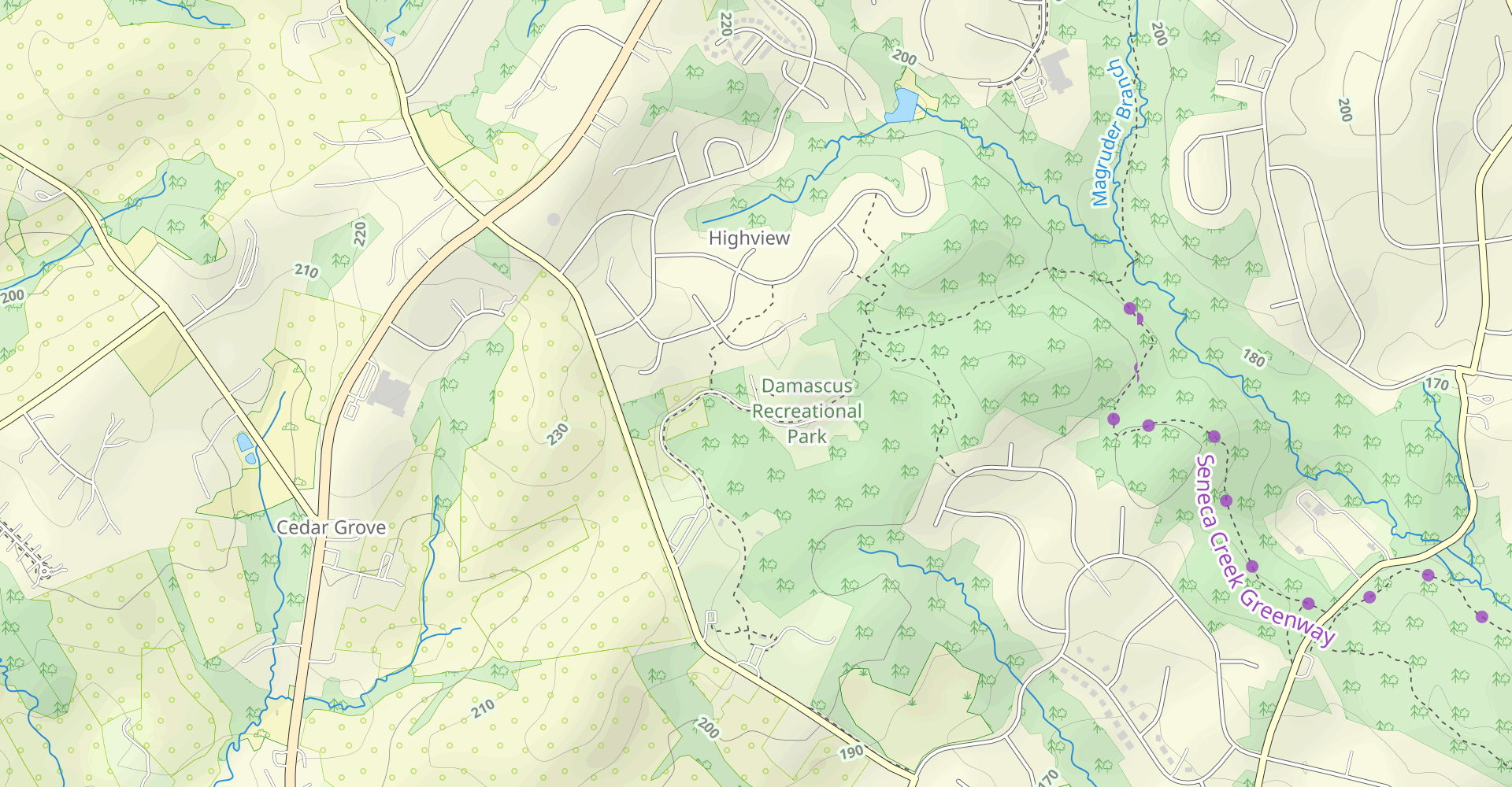 Lower Magruder Trail From Damascus Recreational Park