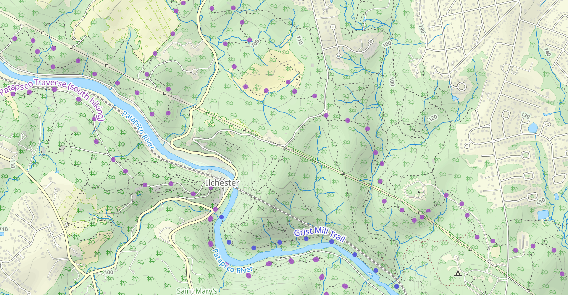 Drugs, Pigs Run, Charcoal, and Sawmill Branch Loop