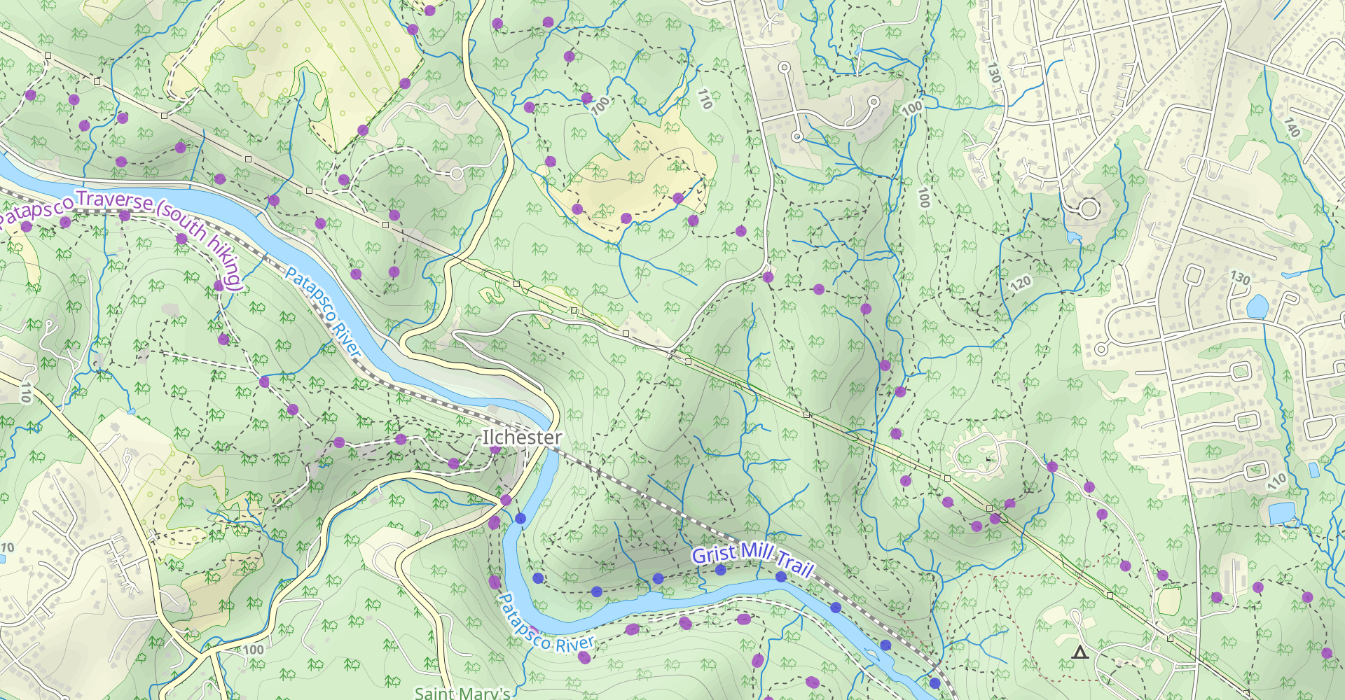 Hill Top, Grist Mill, and Sawmill Branch Loop