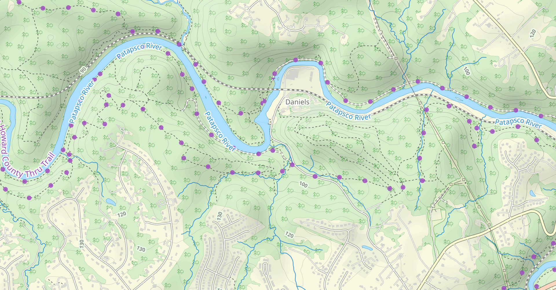 Old Main Line and Daniels Loop Trail
