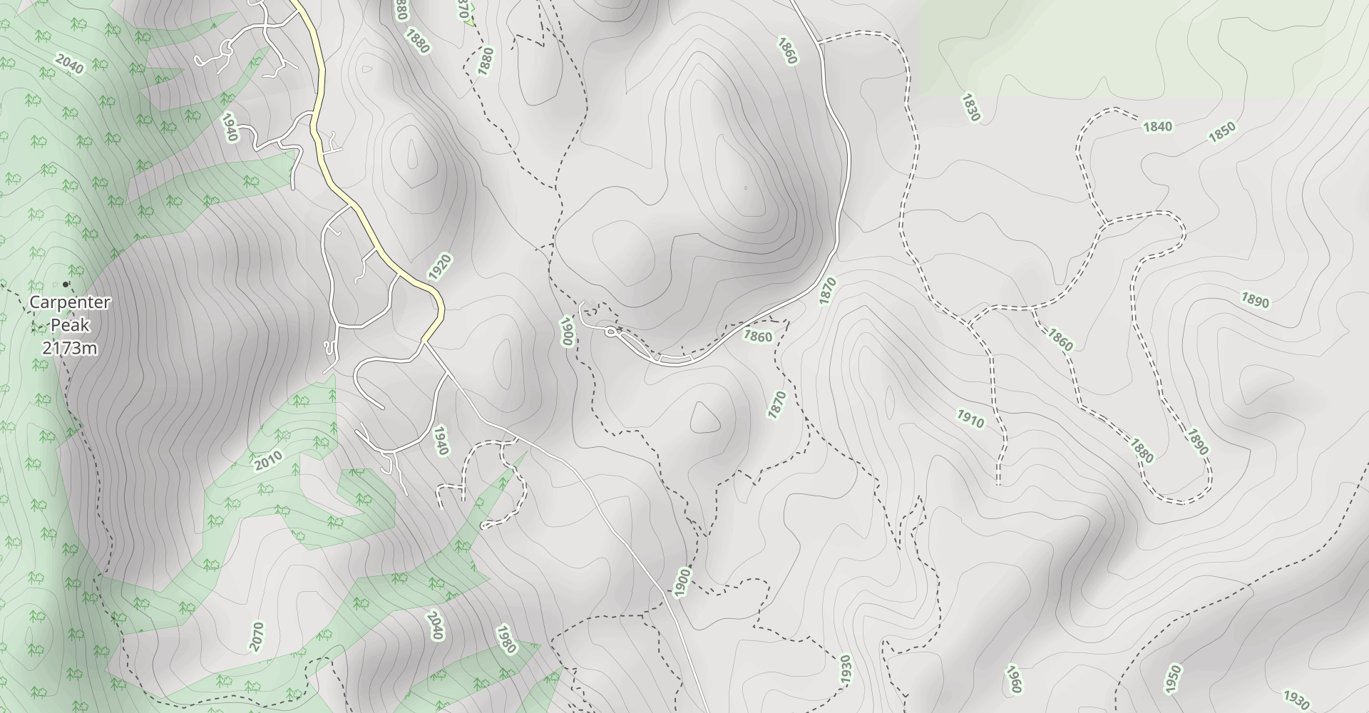 South Rim, Willow Creek, and Fountain Valley Loop