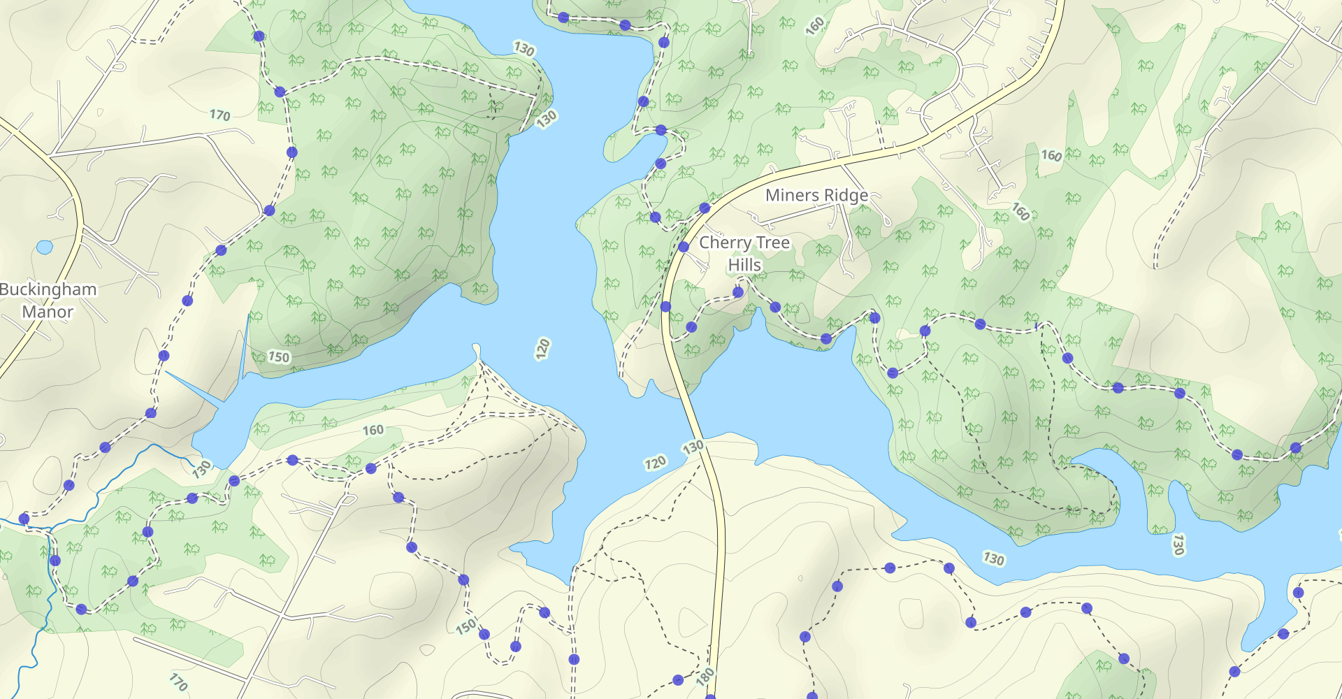 Liberty Reservoir: Liberty West-Morgan Runs Trail