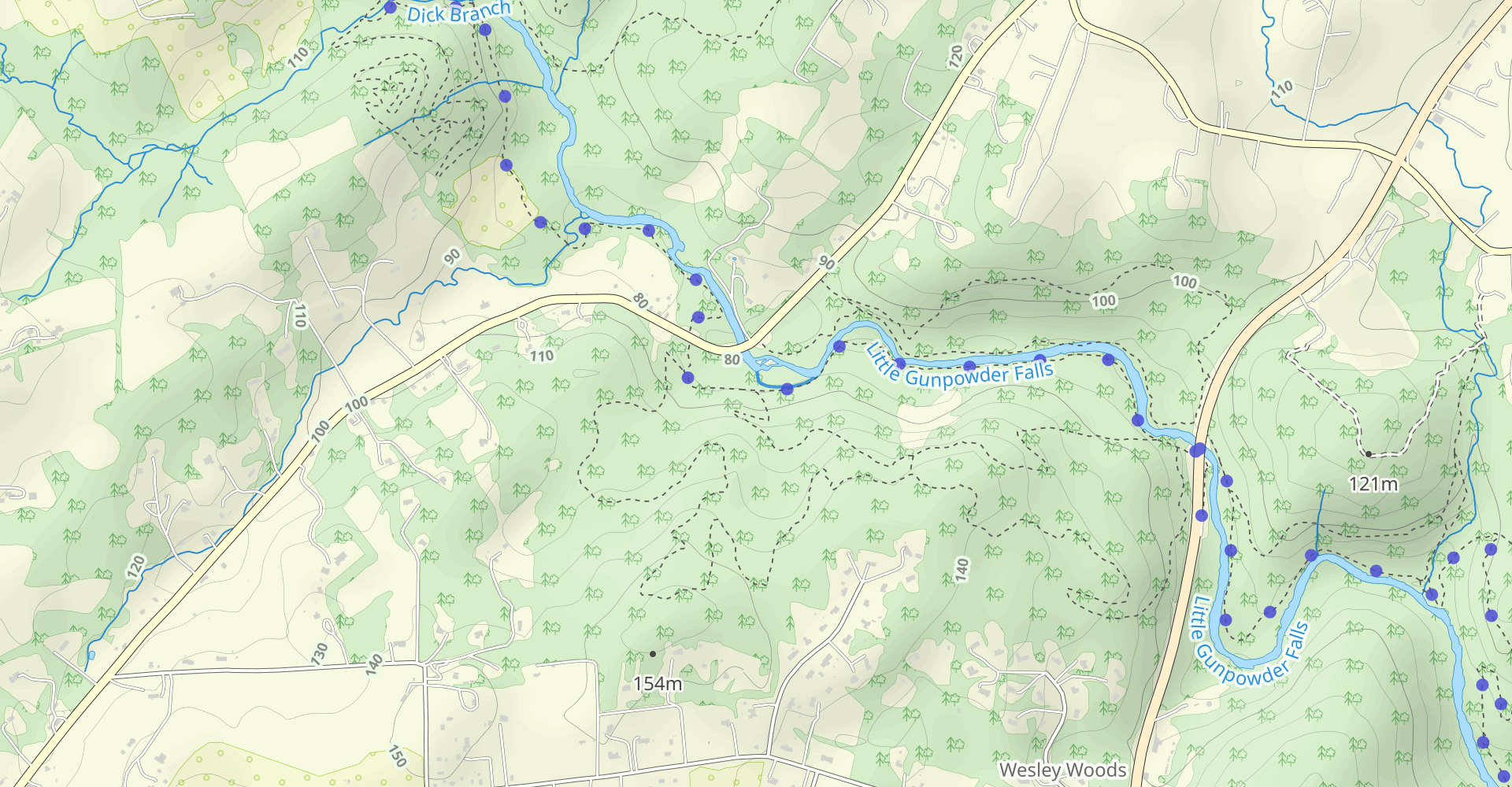Little Gunpowder Trail to Bottom Road