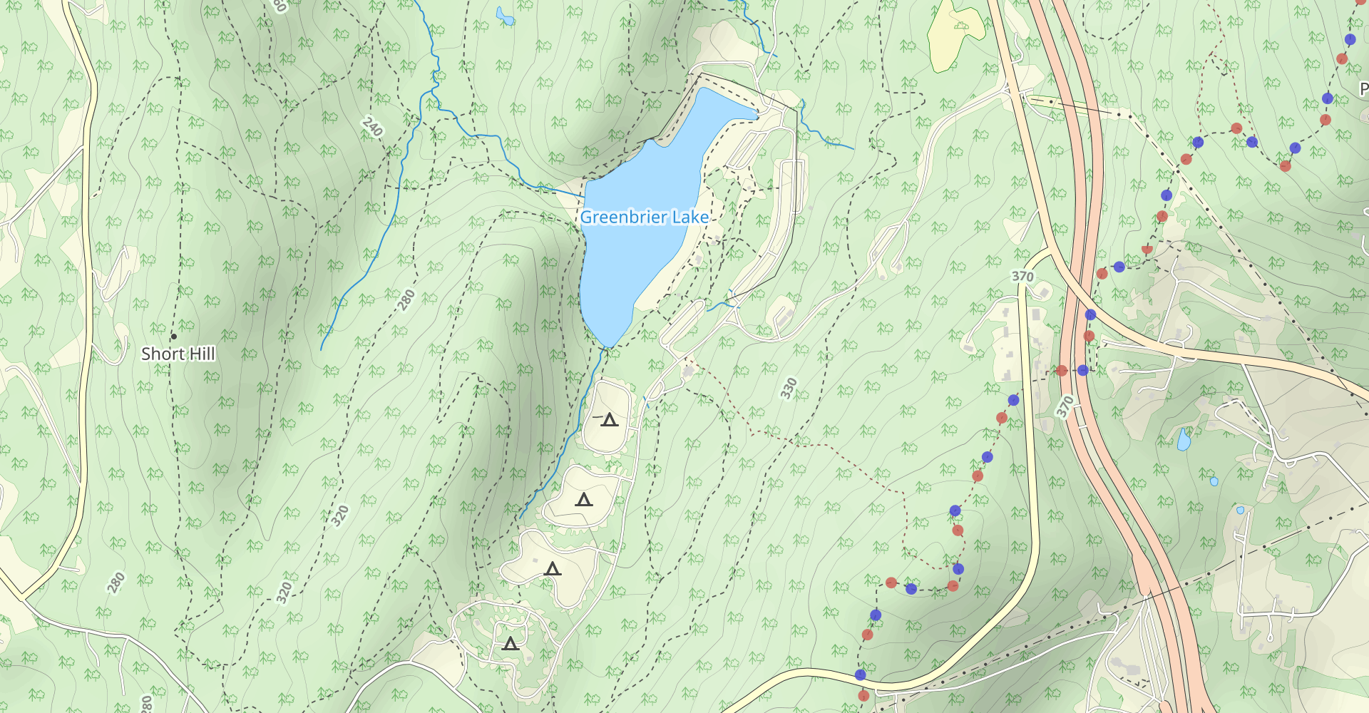 Washington Monument via Bartman Hill Trail to Appalachian Trail