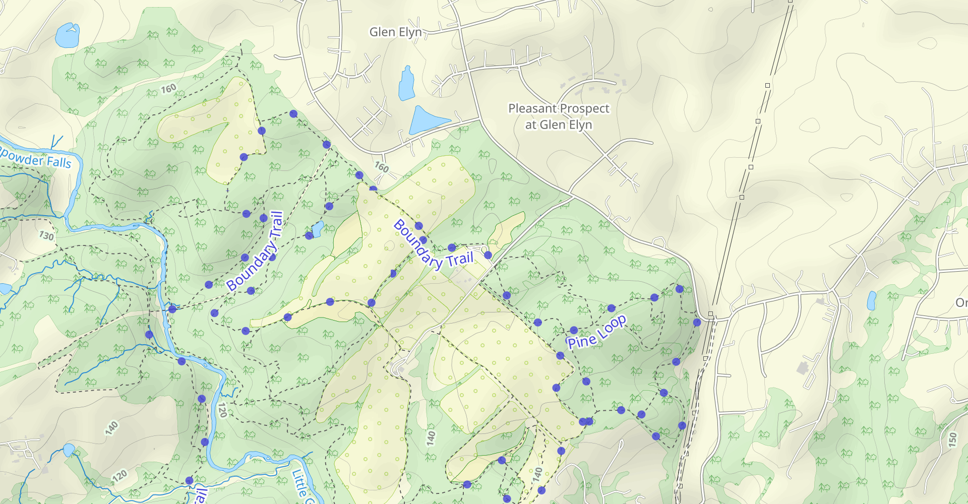 Boundary, Barley Pond, Yellow and Pine Trail Loop
