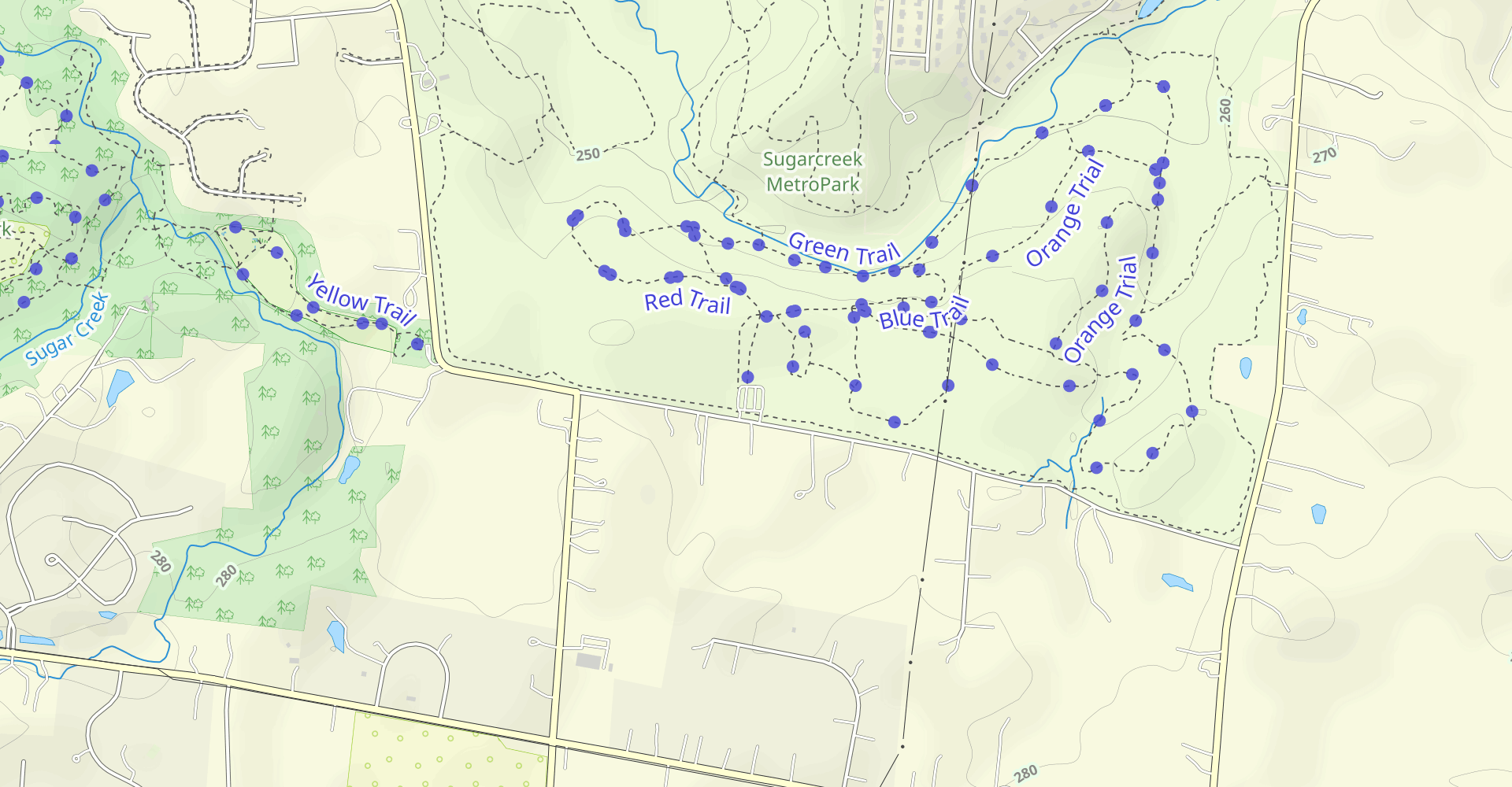 Sugarcreek Green and Orange Loop