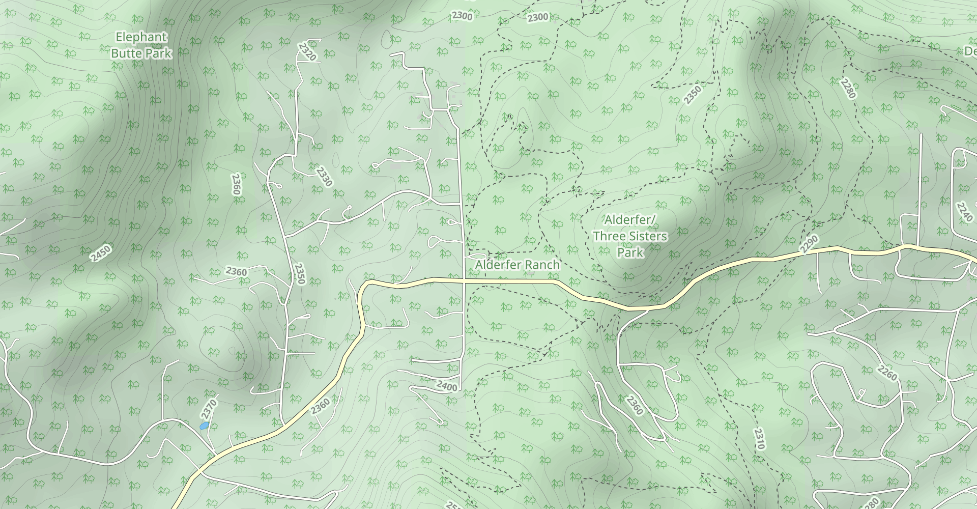 Homestead, Silver Fox, and Ponderosa Loop