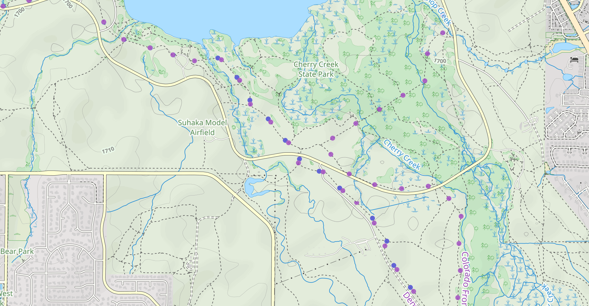 Cherry Creek, Pope, and Butterfly Hill Trail Loop