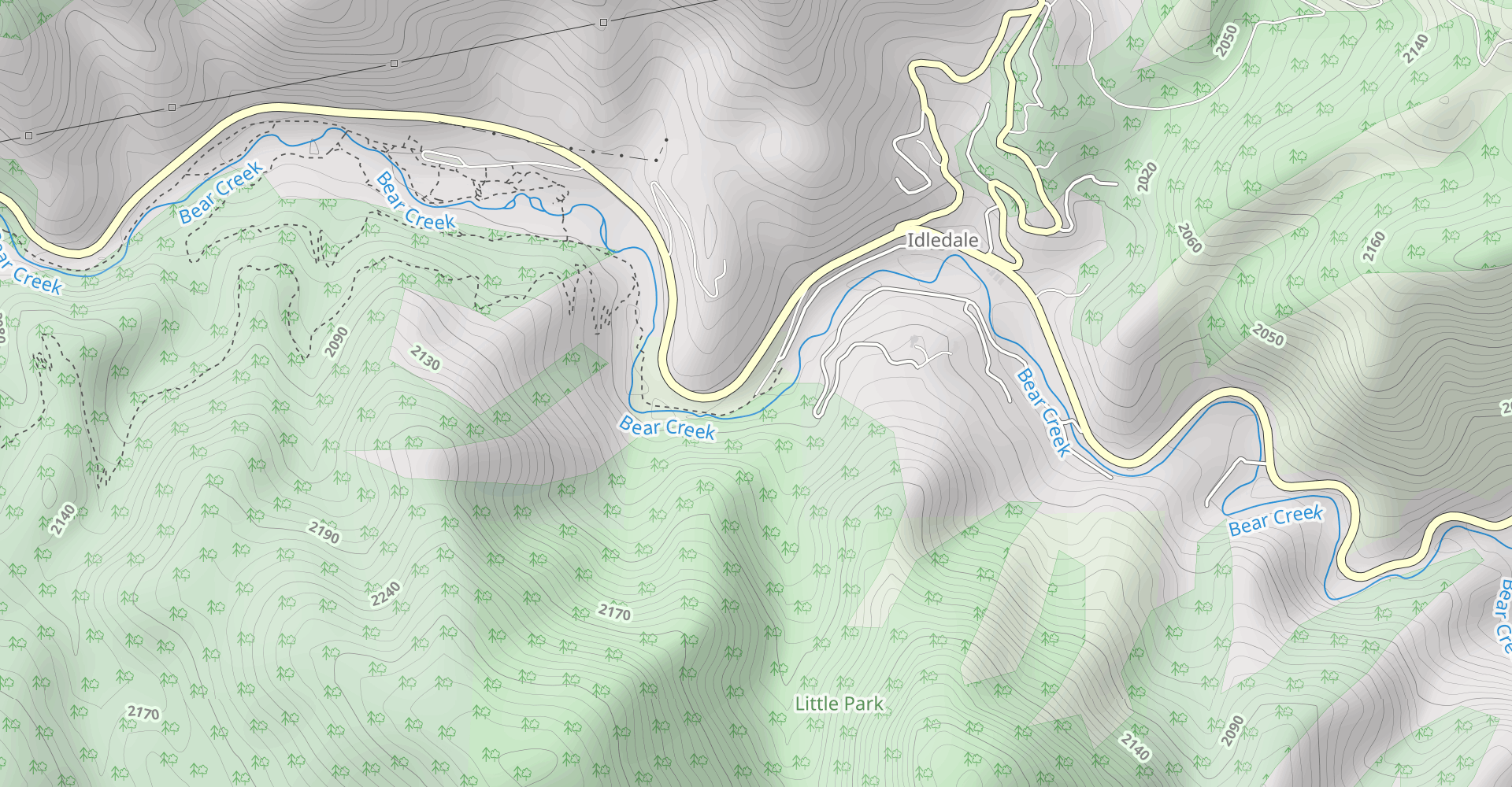 Bear Creek and Bruin Bluff Trail