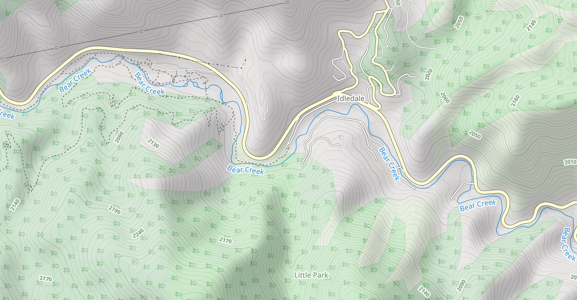 Bear Creek to Bruin Bluff and Creekside Trail