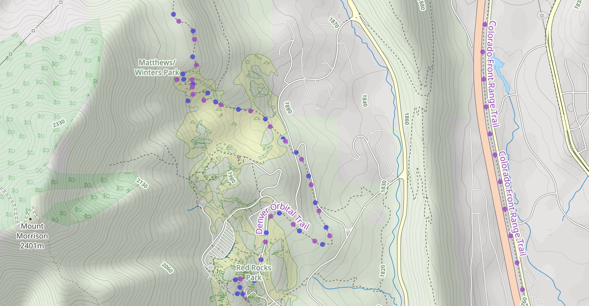 Red Rocks to Dakota Trail Loop