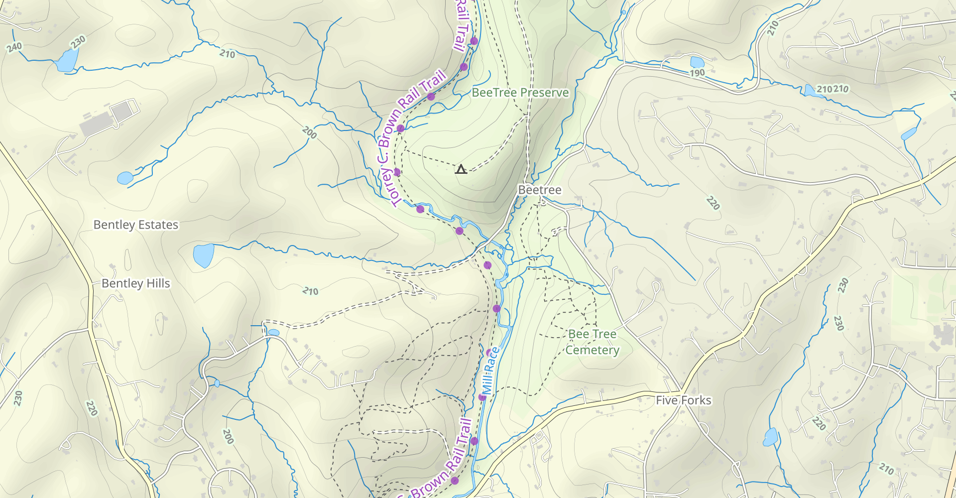 Torrey C. Brown, Red and Yellow Trail Loop