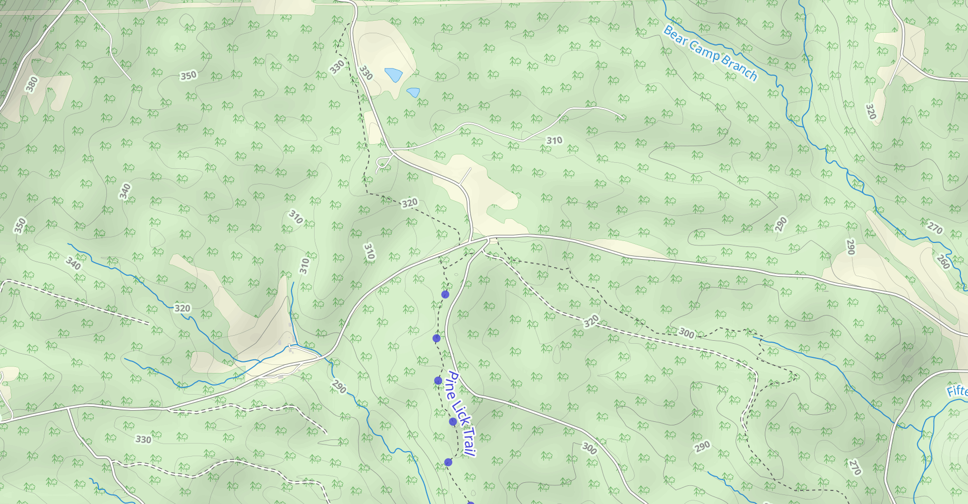 Twin Oaks Pine Lick Loop