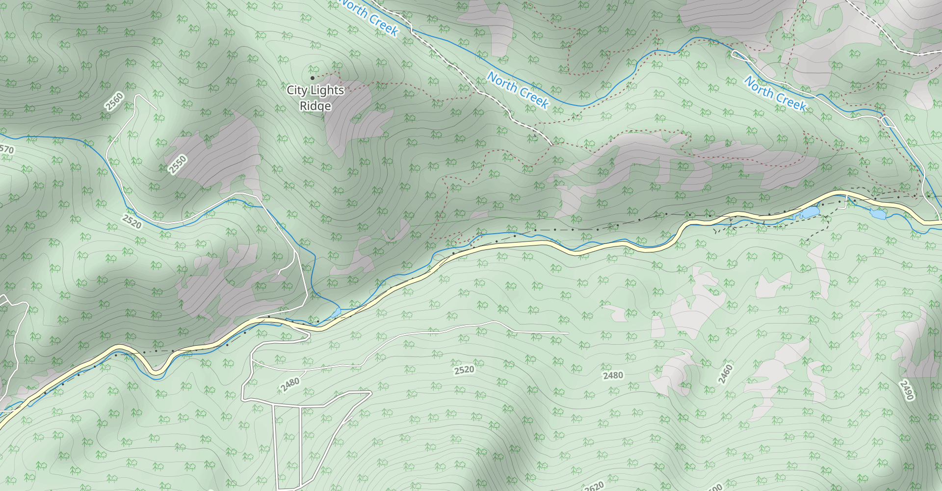 Burro Trail to City Lights Ridge