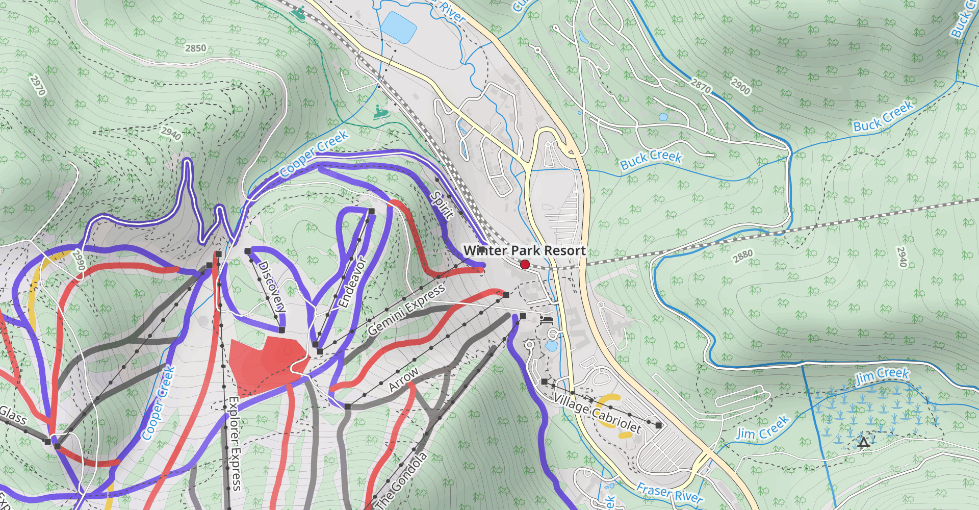 Winter Park Ski Resort Trail