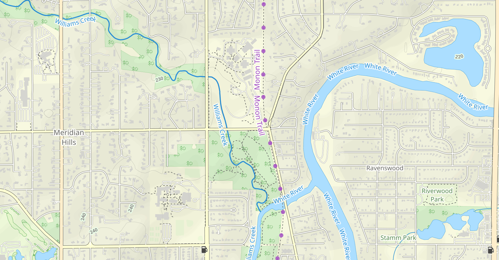 Marott Park Loop Via Monon Trail