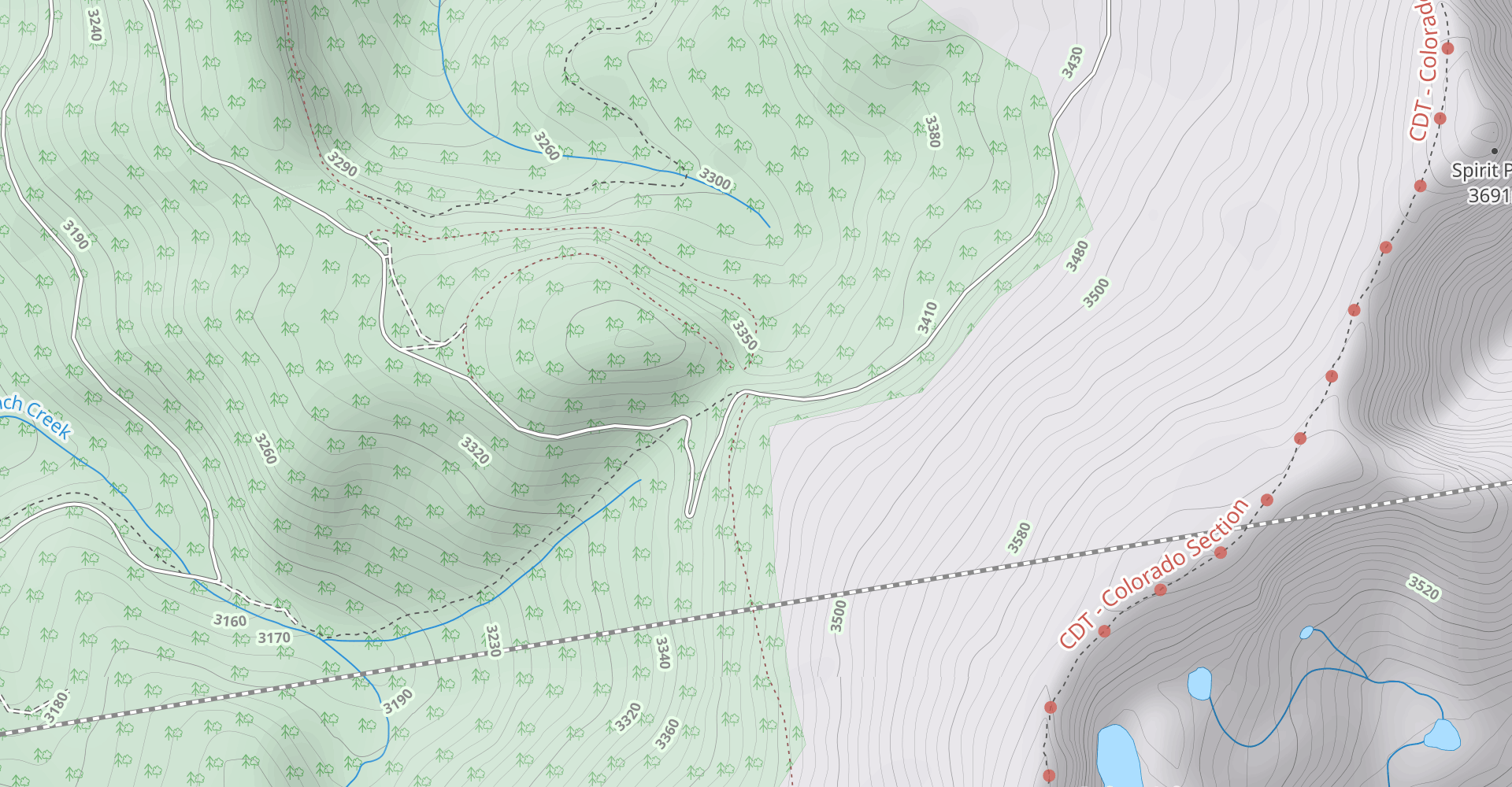 James Peak Trail to Kingston Peak Road
