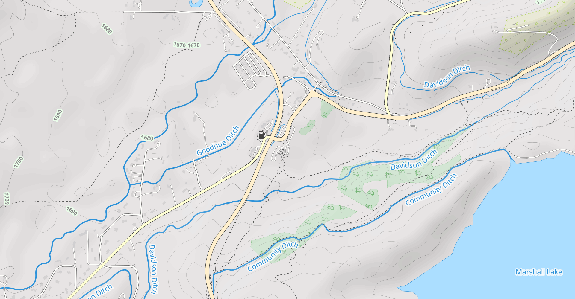 Community Ditch to Doudy Draw and Spring Brook Loop to Marshall Mesa