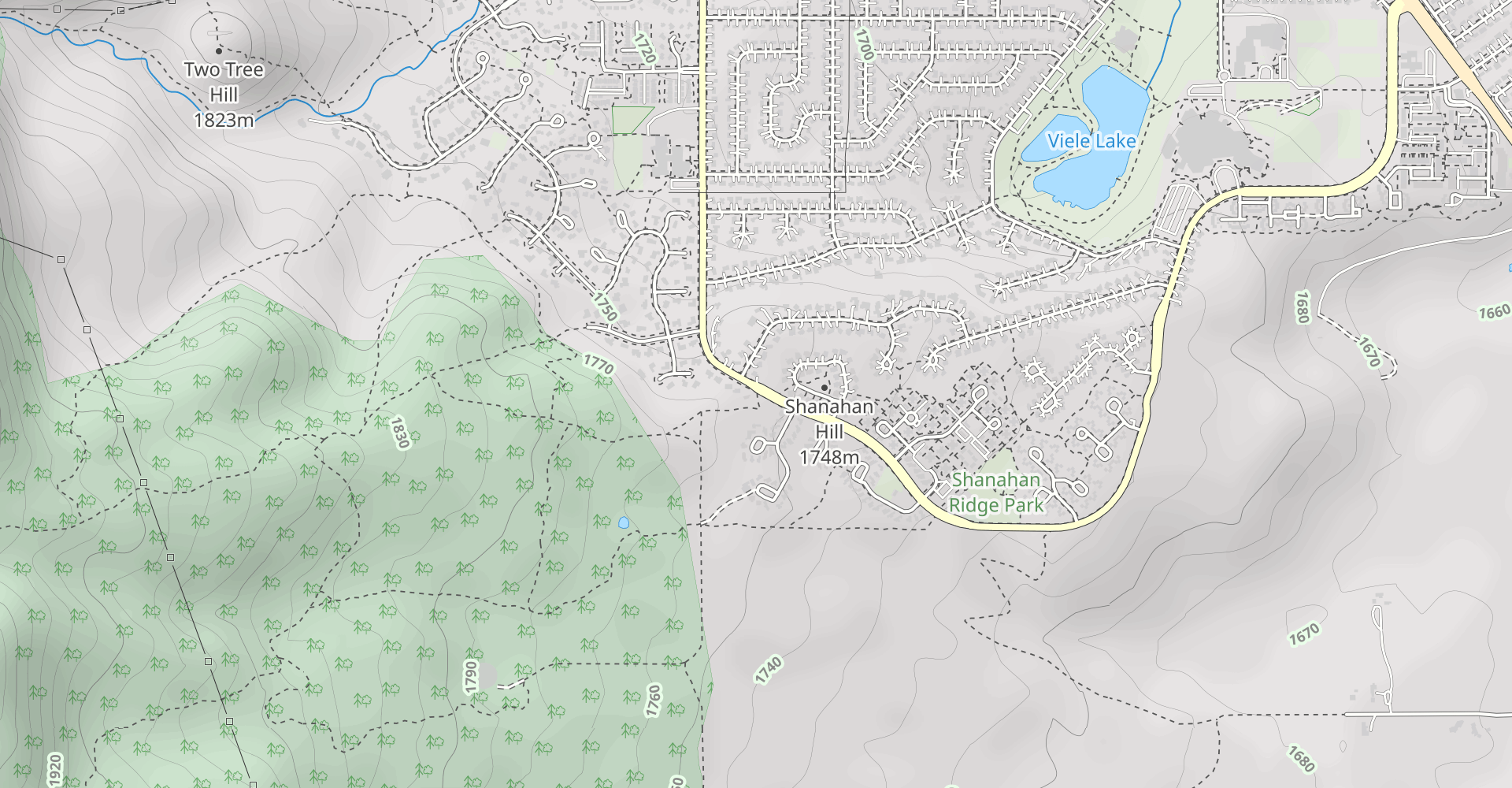 Shanahan, Big Bluestem and Mesa Trail Loop