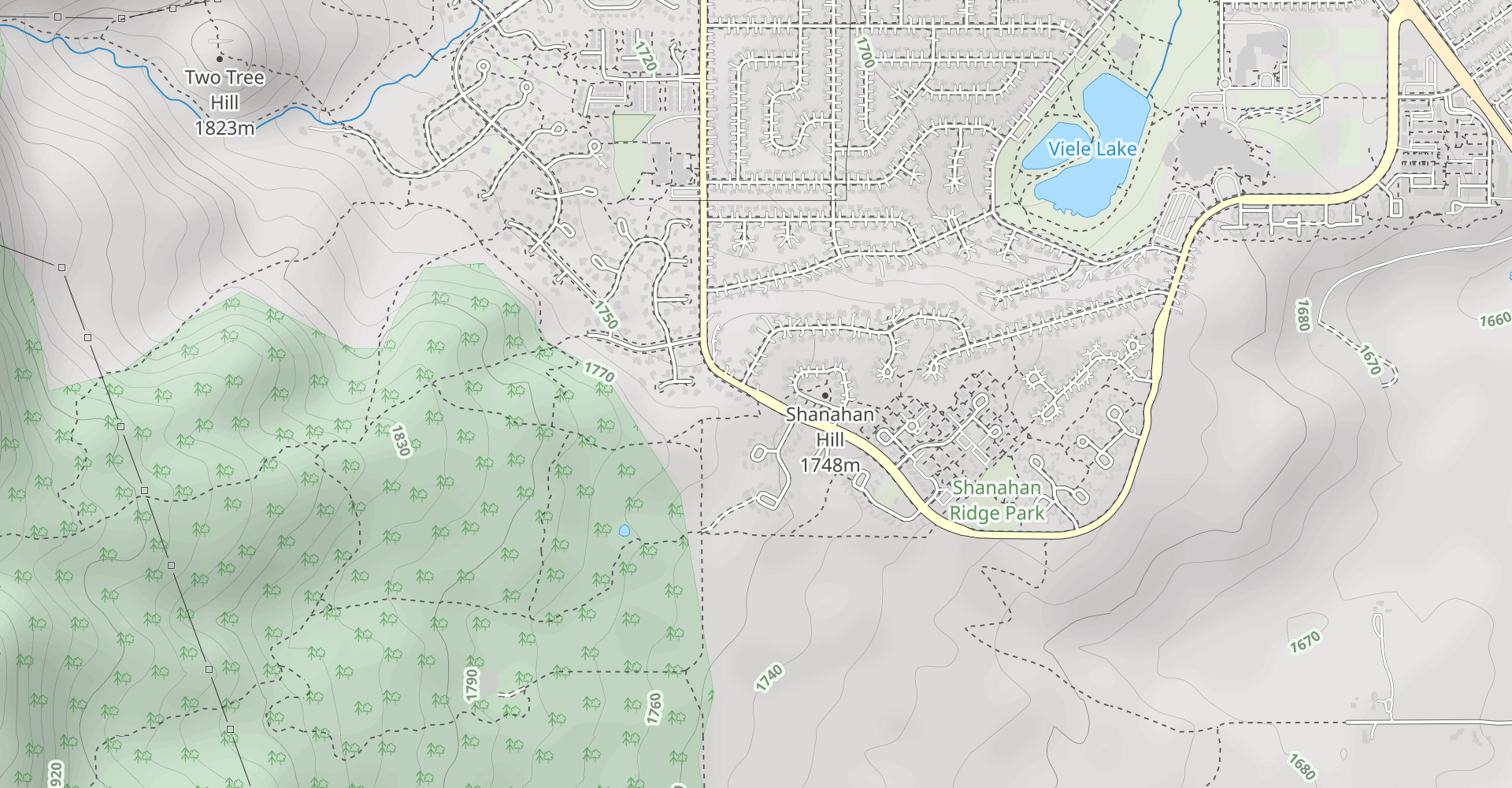 Shanahan - North Fork, South Fork and Connector Loop