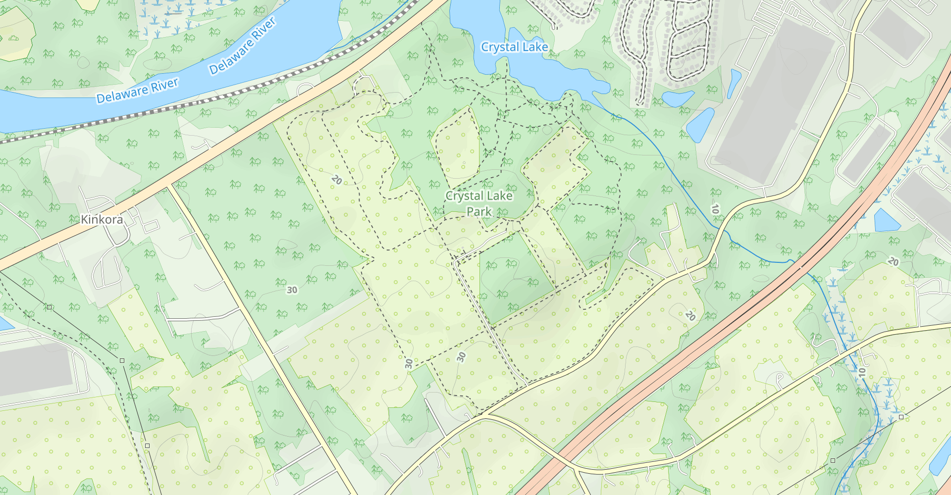 Crystal Lake Park Tree Line Loop