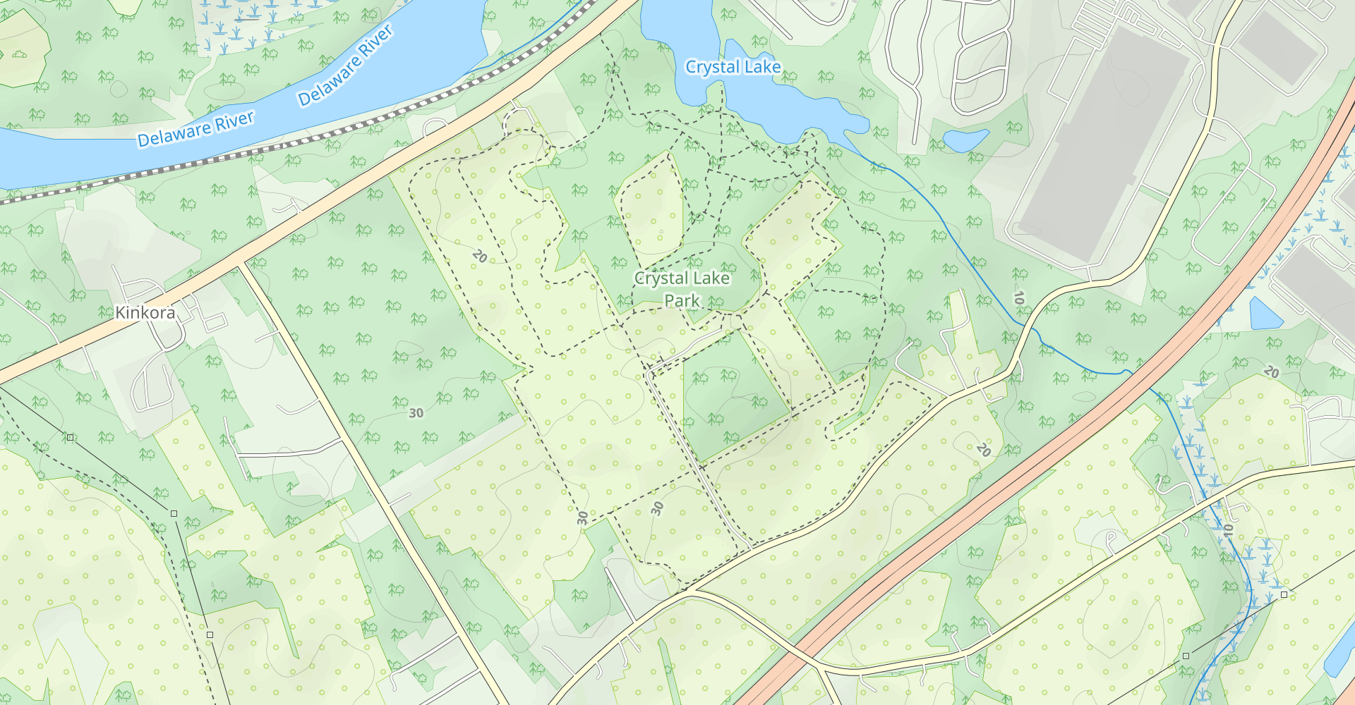 Crystal Lake Park Tree Line Loop
