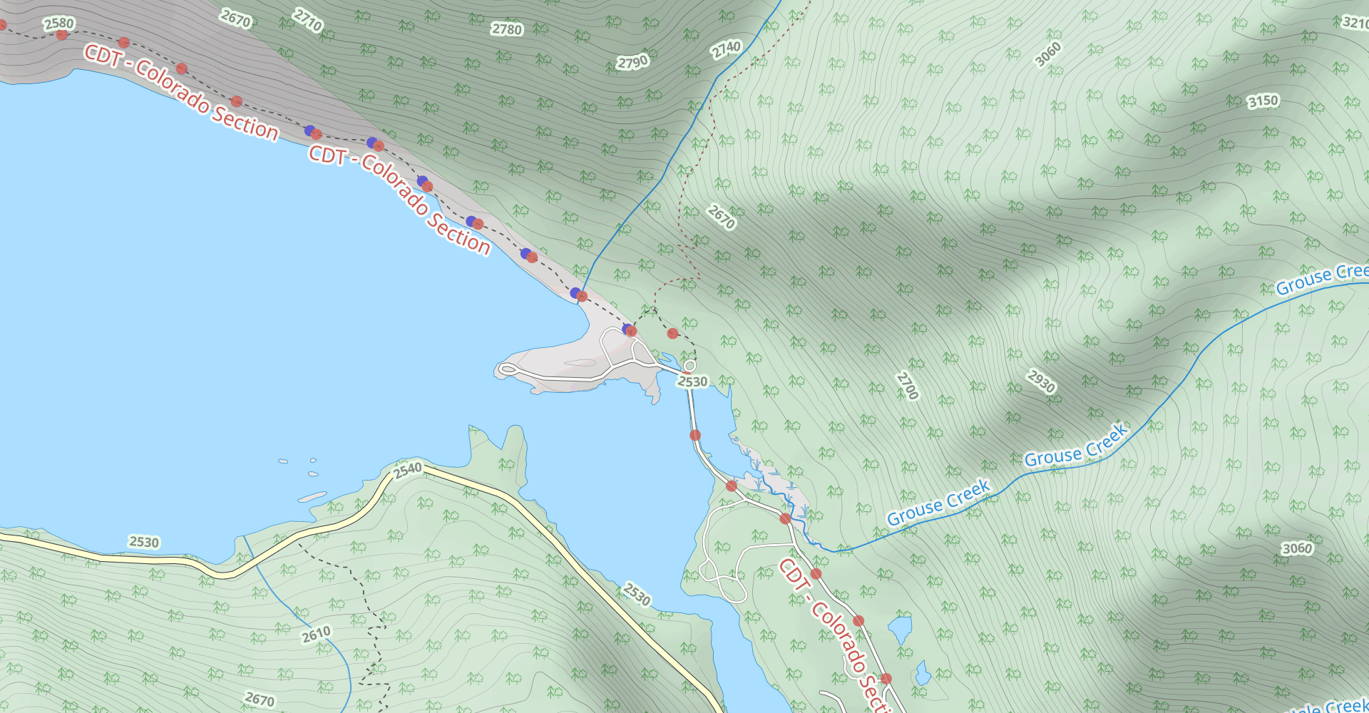 Upper Lake and Stone Lake via Roaring Fork Trail