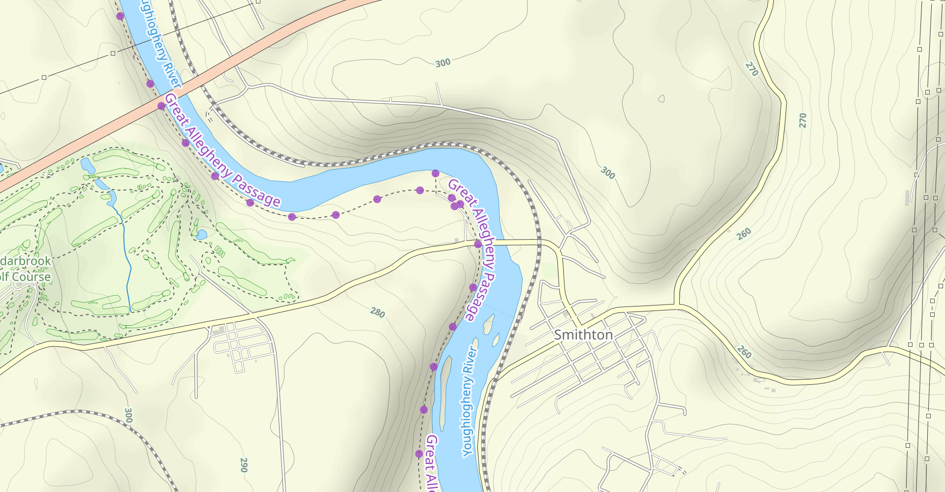 Yough River Trail - Smithton to Whitsett