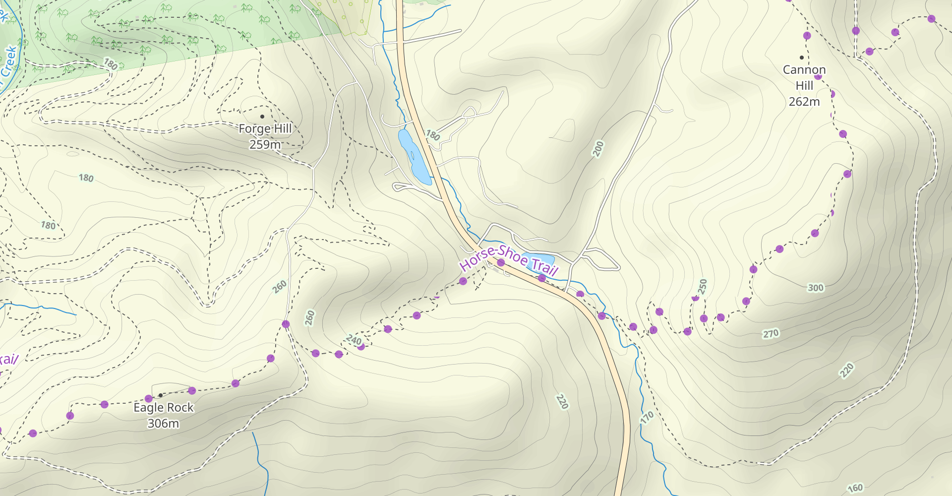 Horseshoe Trail: Furnace Hills Pike to Horseshoe Trail Road