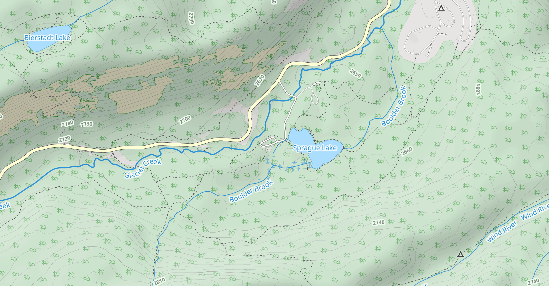 Sprague Lake, Glacier Creek and Storm Pass Loop