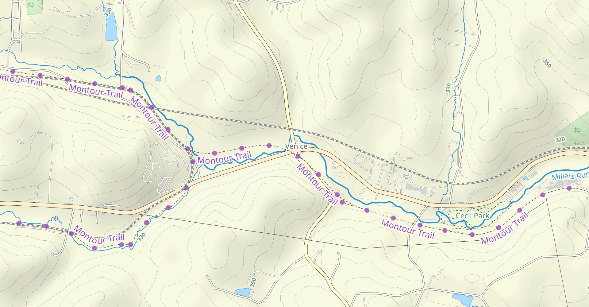 Montour Trail - Venice to Hendersonville