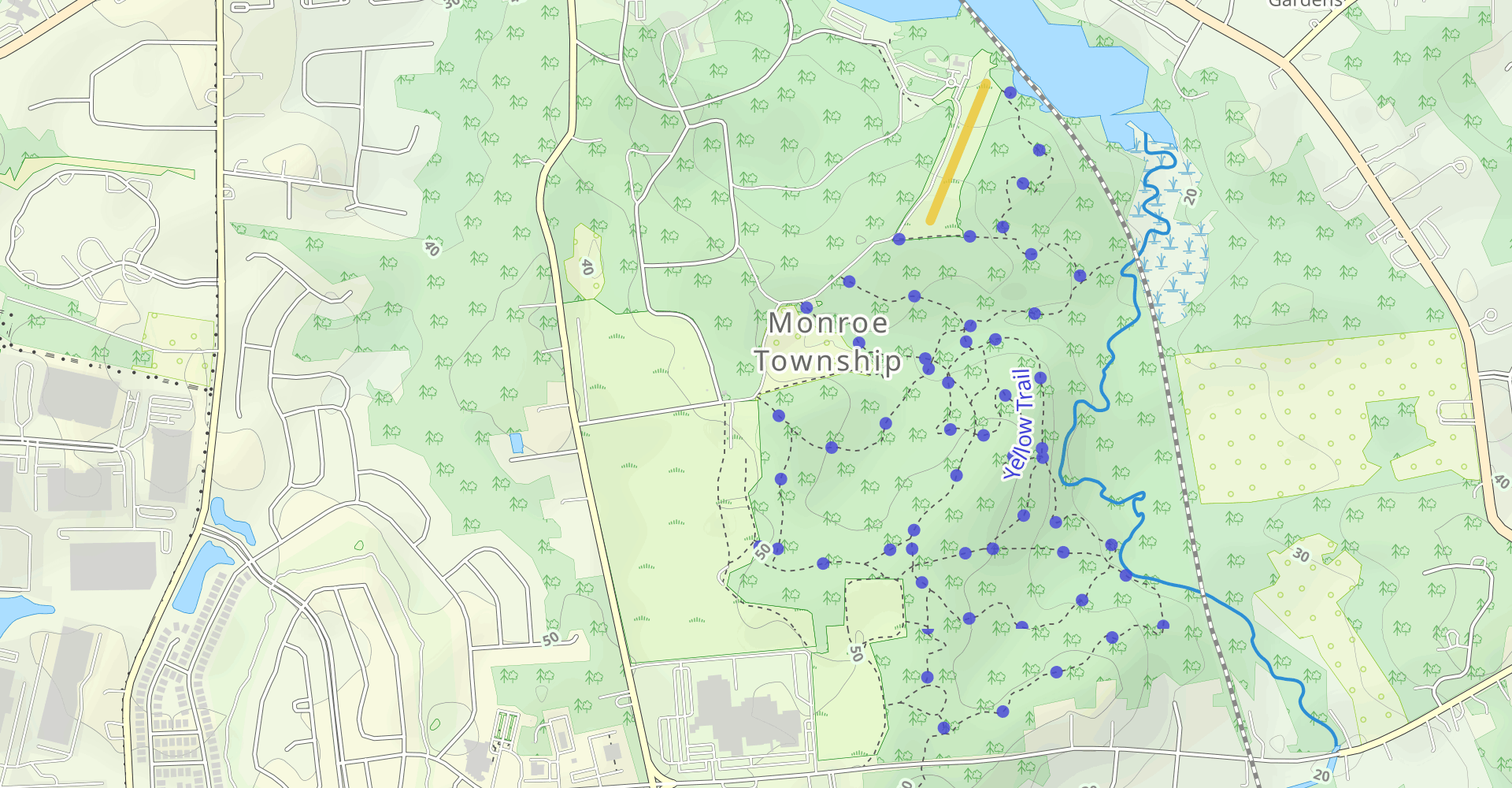 Thompson Park Red and Blue Combo