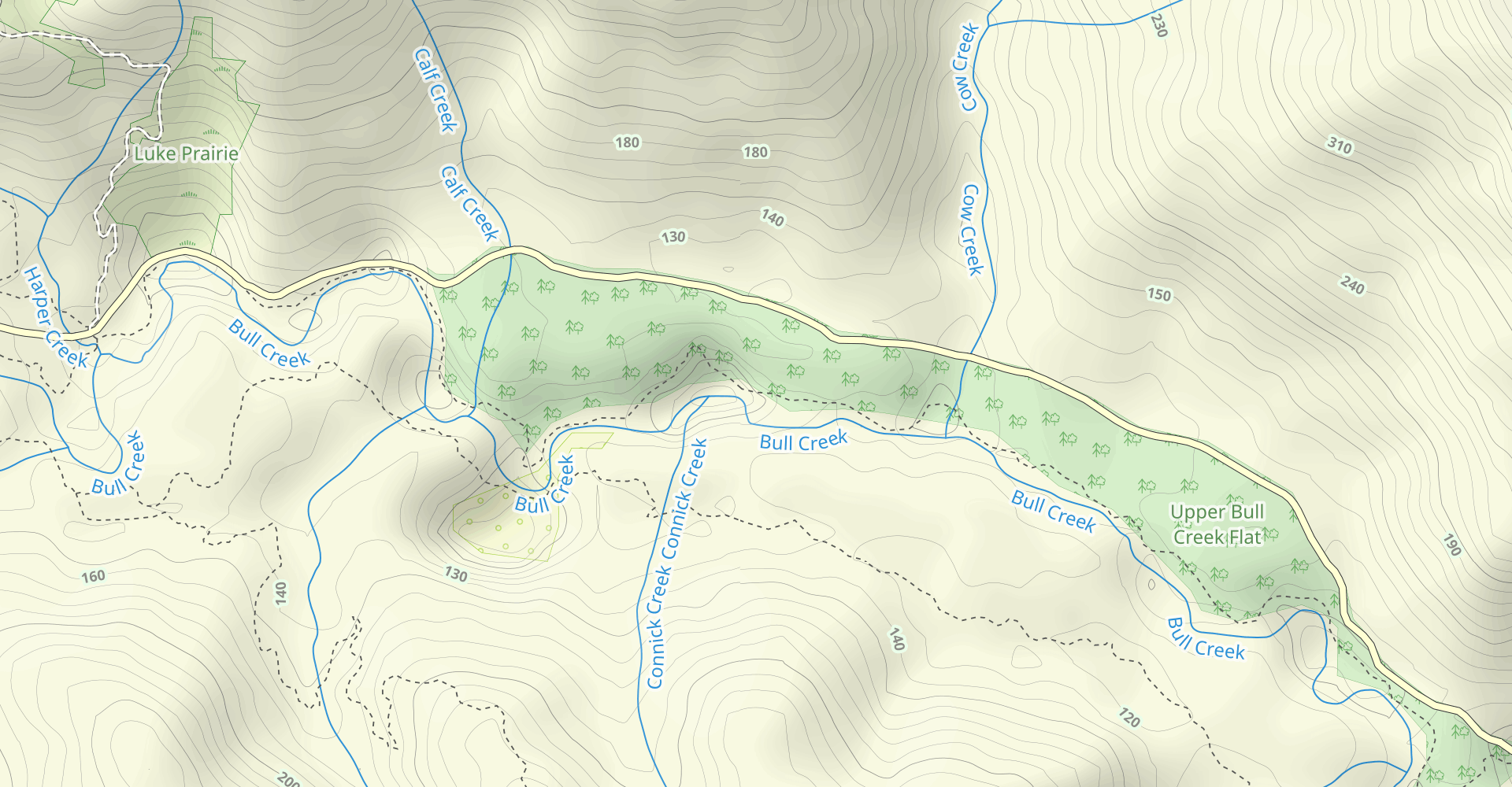 Hike the Bull Creek Flats Trail 