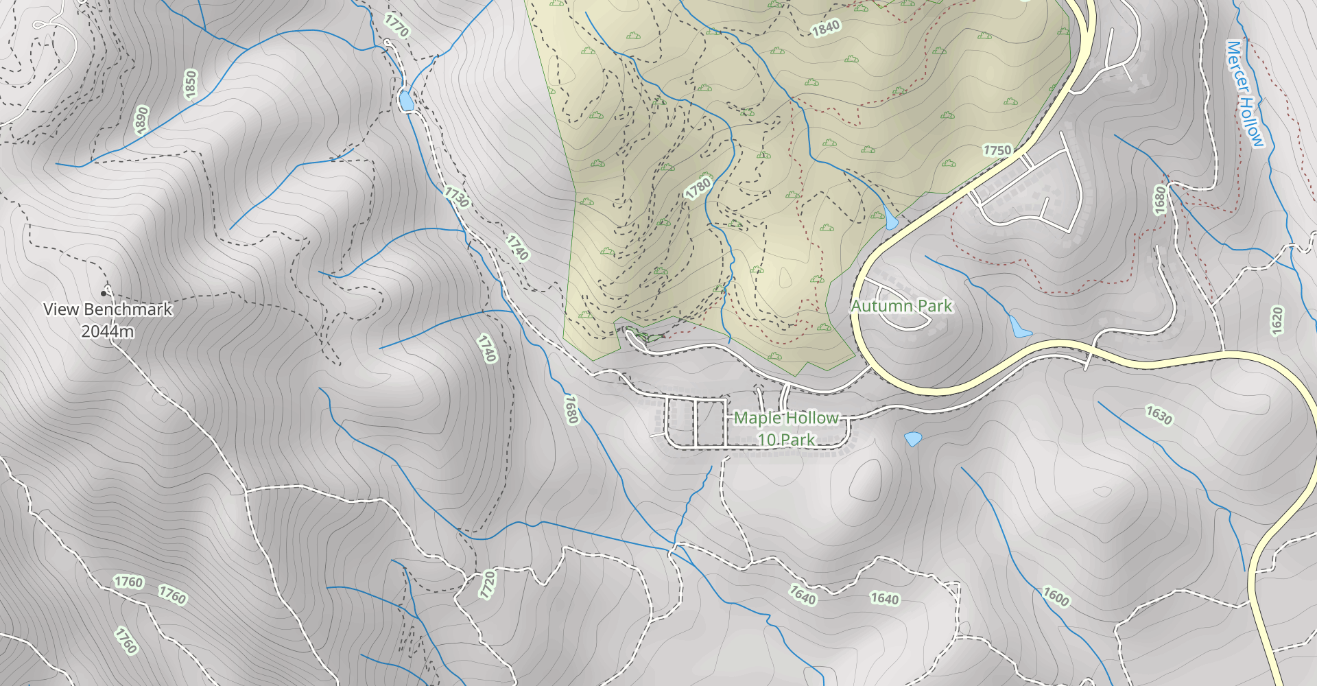 Woods Hollow, Eagle Crest, and South Maple Hollow Loop