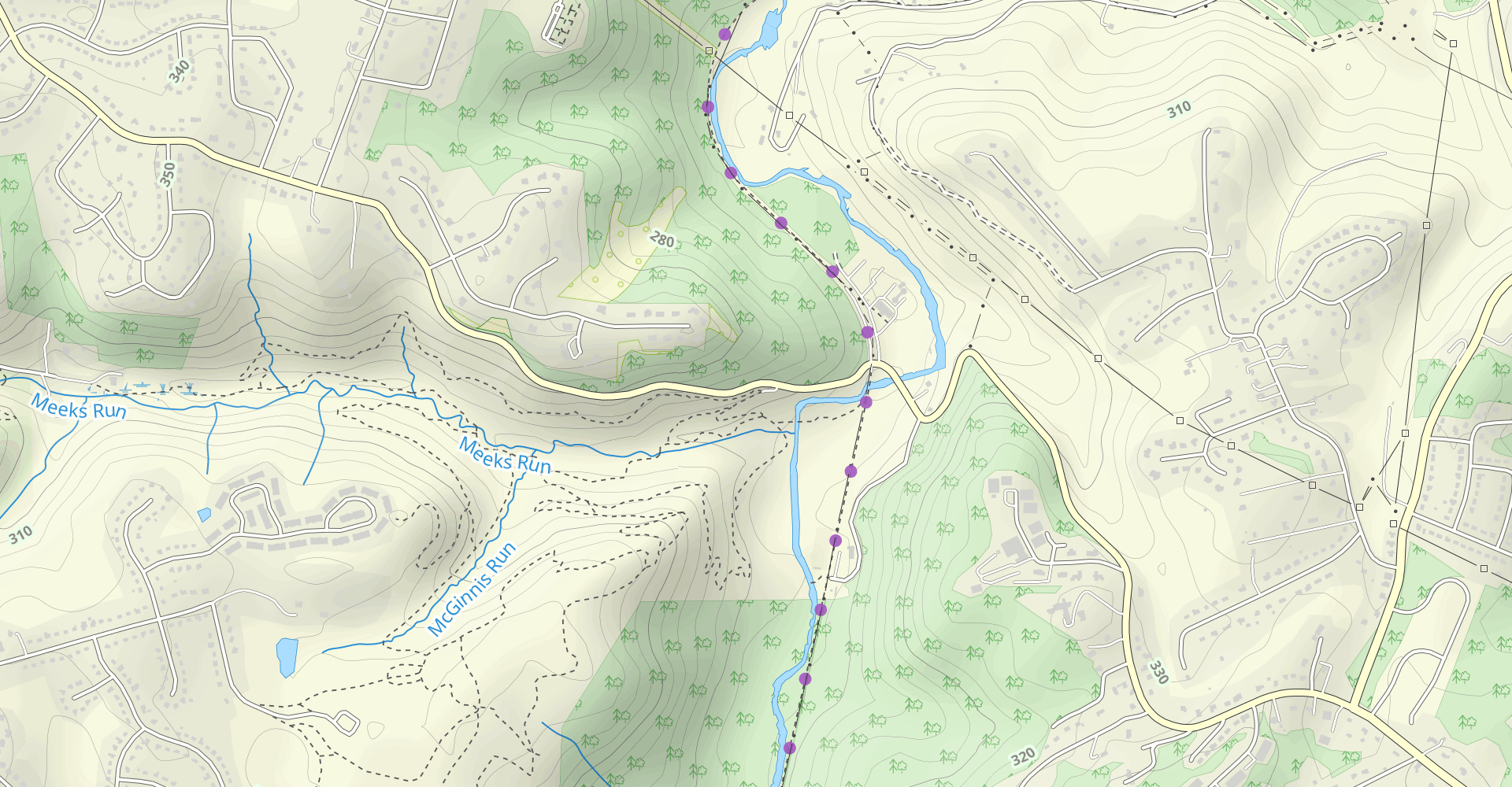 Meeks Run and Oil Well Trail Loop