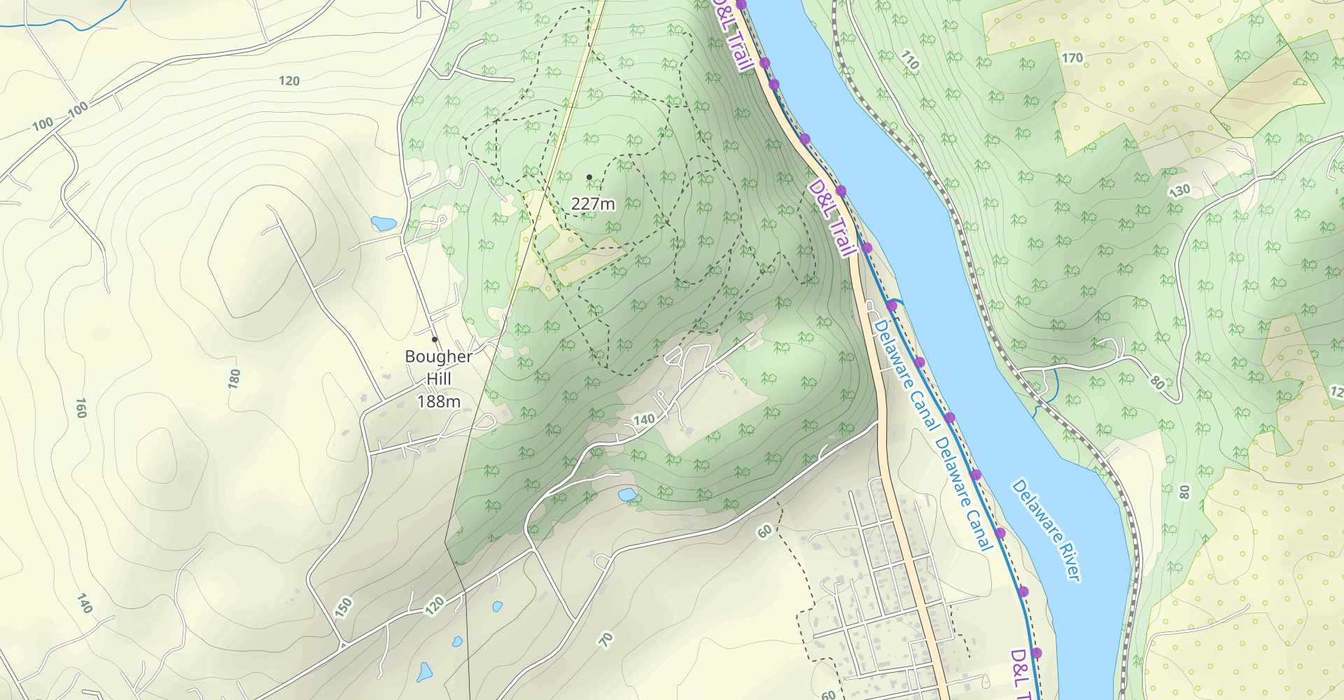 Main Trail, River Lookout and Chimney Rock