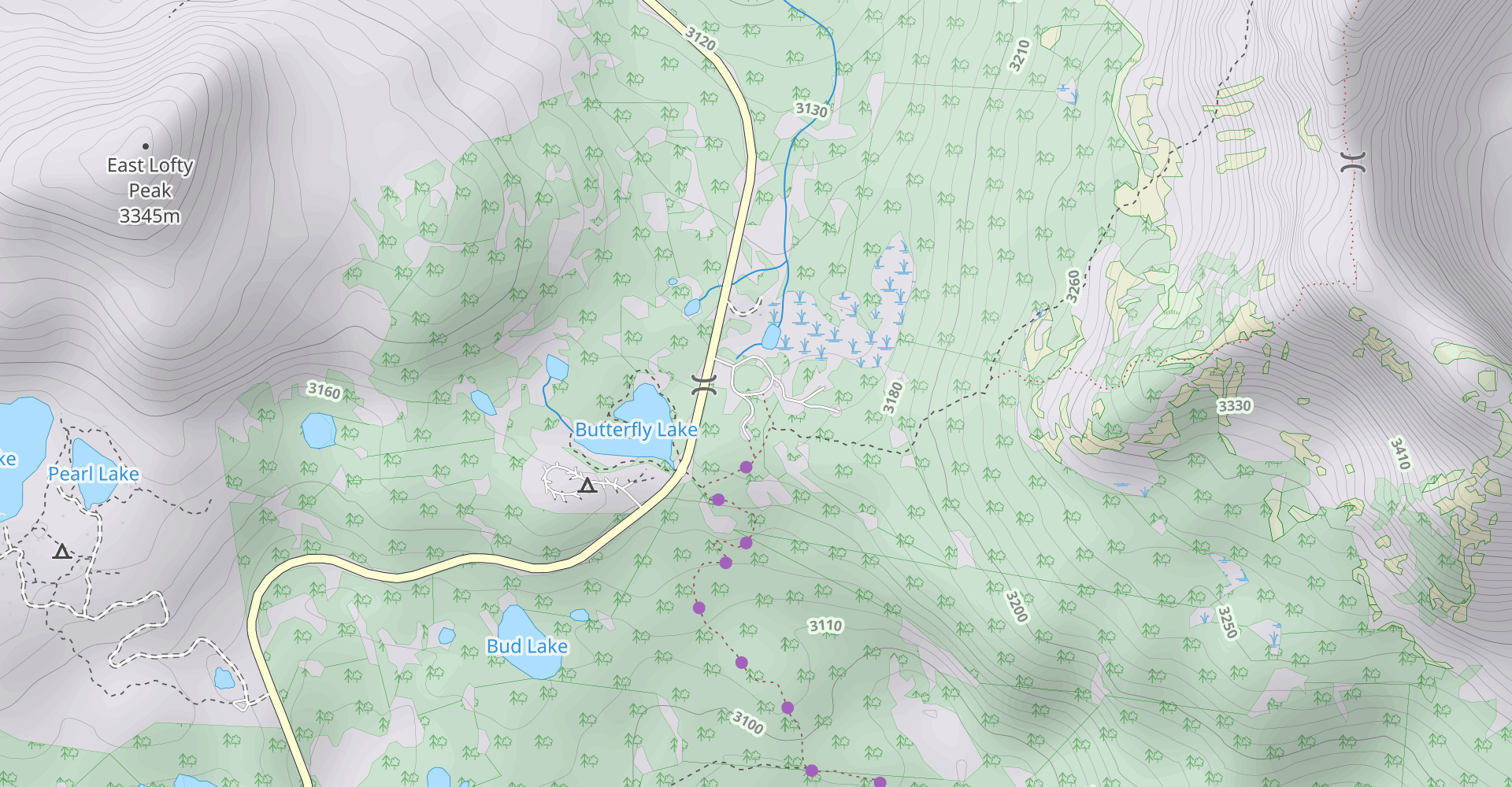 Four Lakes Basin Trail