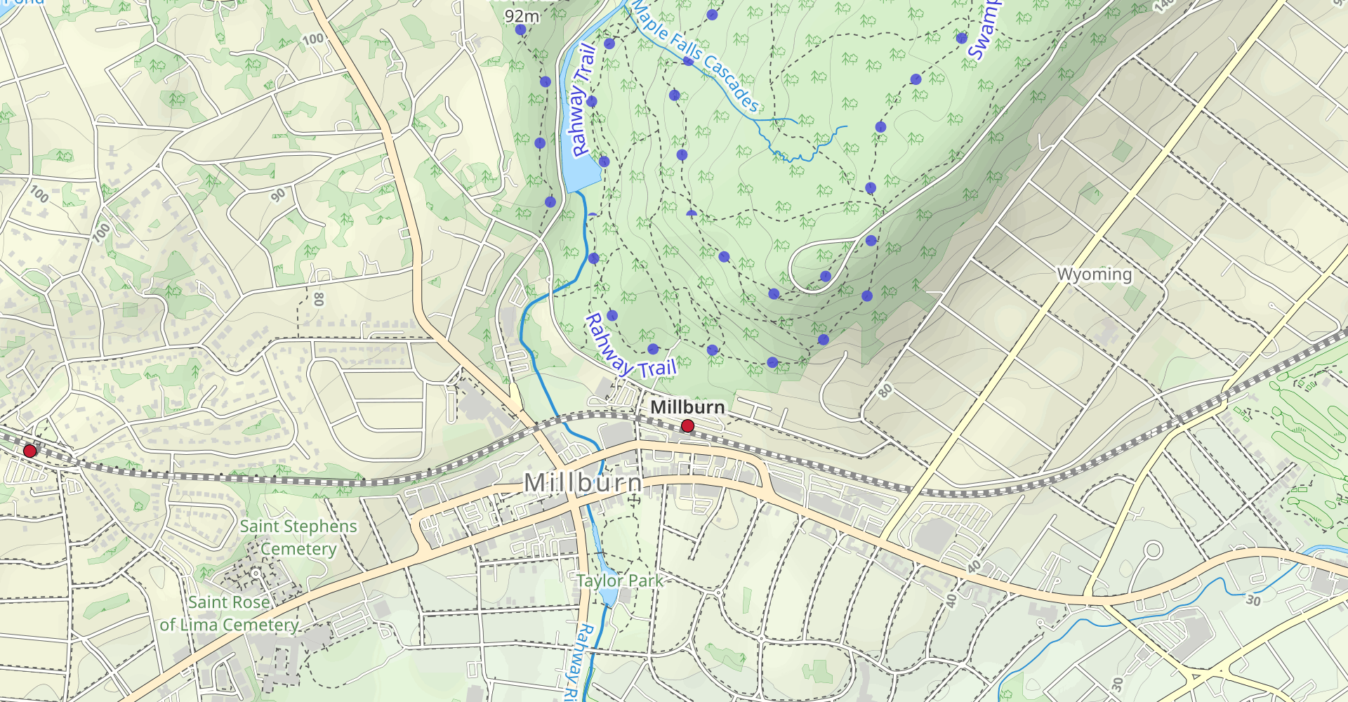 Lenape Trail and Sunset Trail Loop