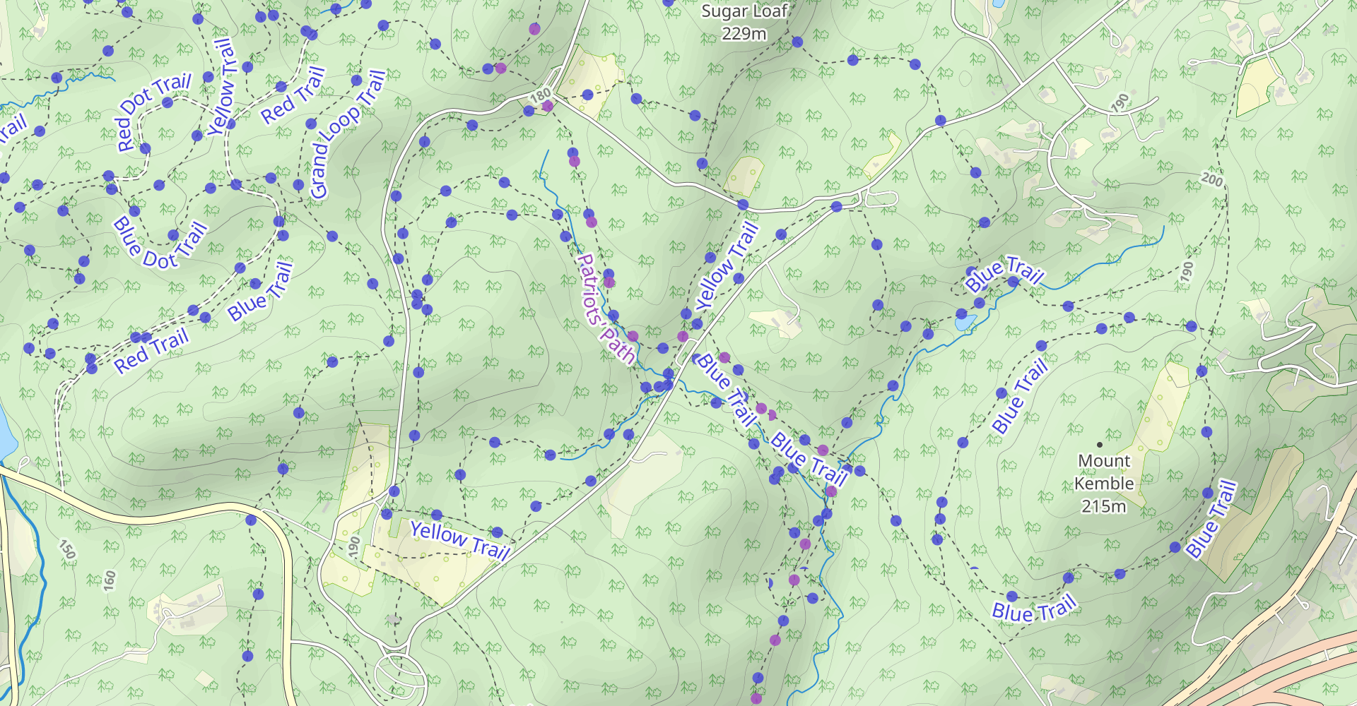 Grand Loop, Yellow Trail, and Aqueduct Trail
