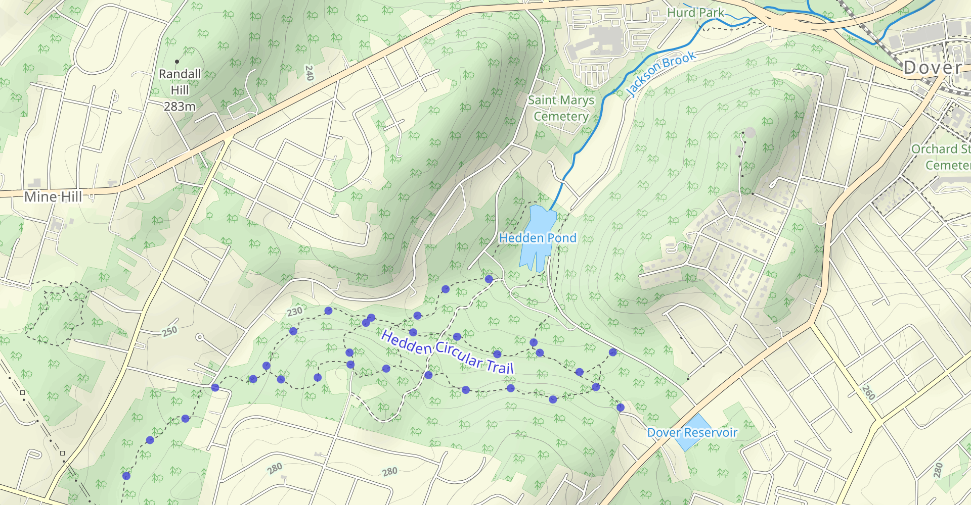 Indian Falls, Jackson Brook and Hedden Park Circular Loop