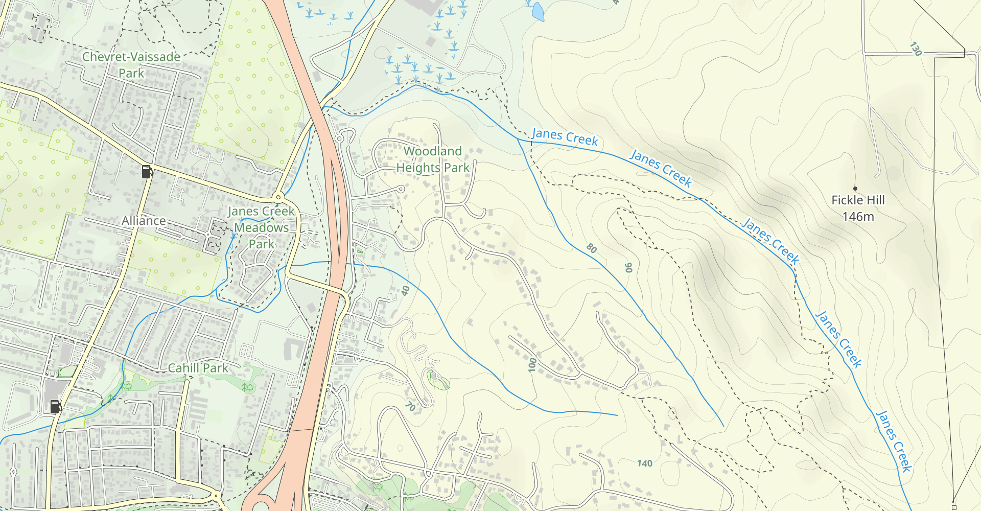 California Trail, Community Forest Loop Road, and Ridge Road Loop