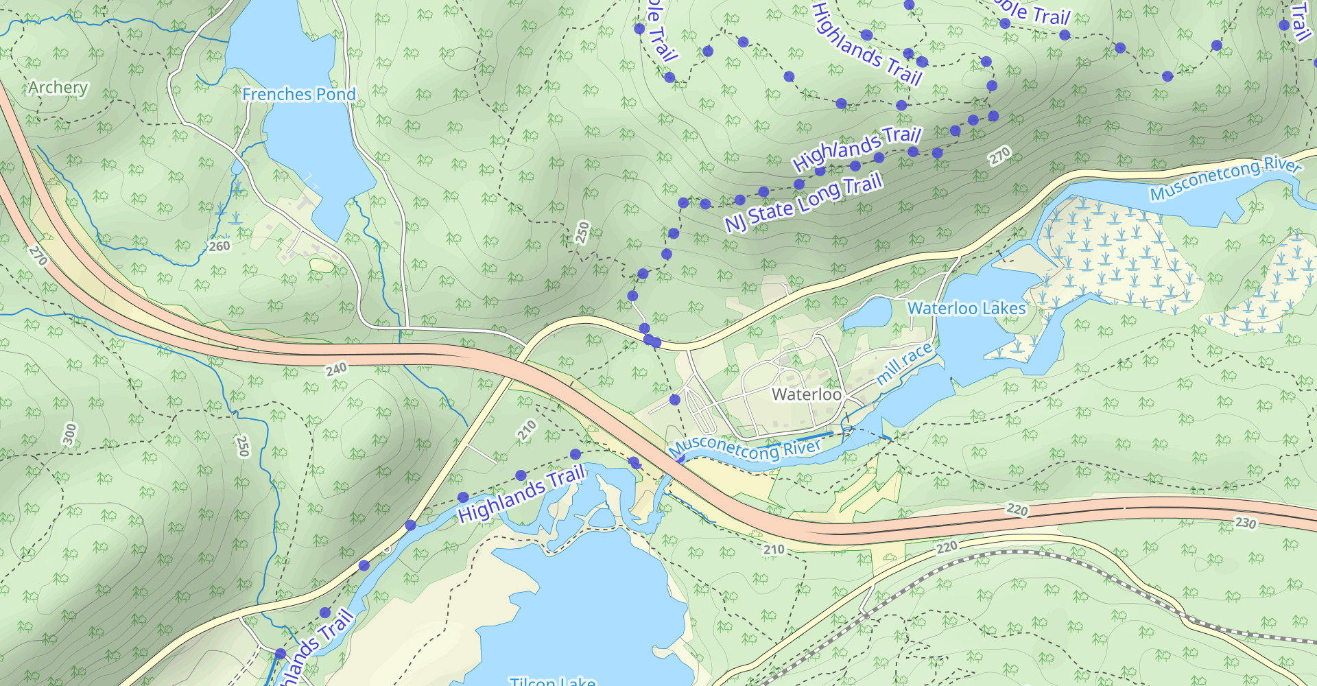 Highlands Trail and Morris Canal Greenway Loop