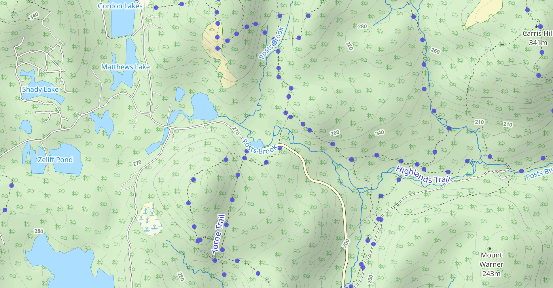 Highlands, Posts Brook, Carris Hill and Wyanokie Loop