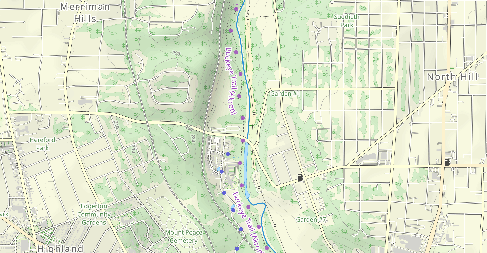 Ohio and Erie Canal Towpath Trail from Memorial Parkway