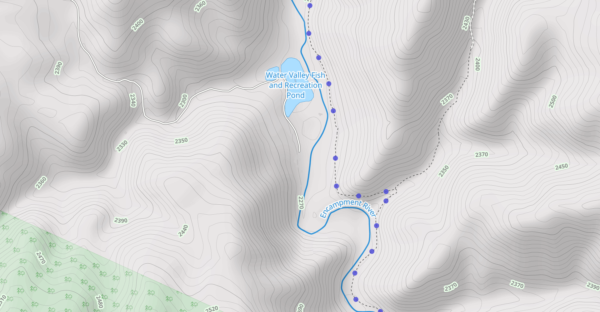 Encampment River Trail via Purgatory Gulch