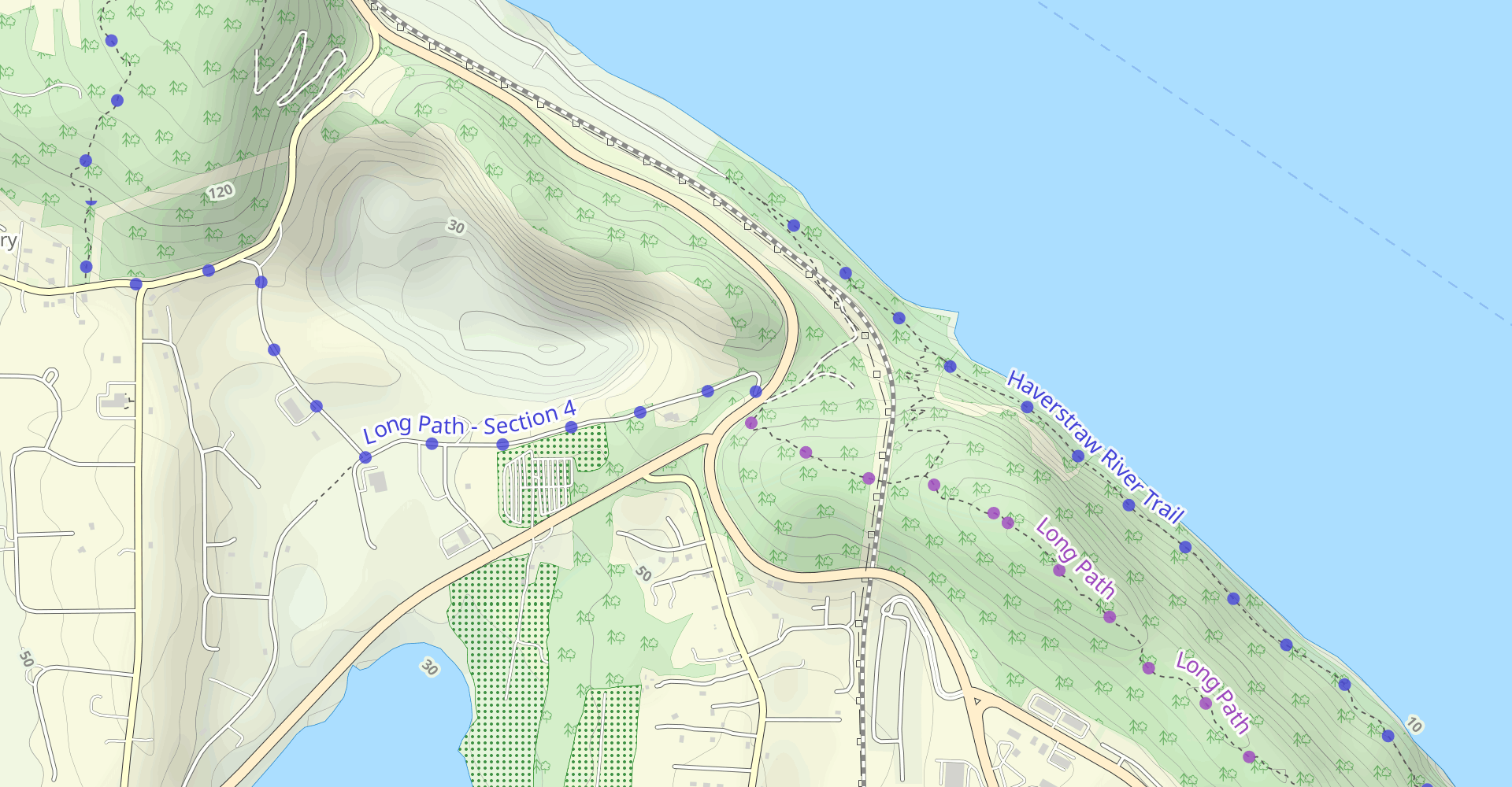 Long Path: Conger Avenue to Hook Mountain