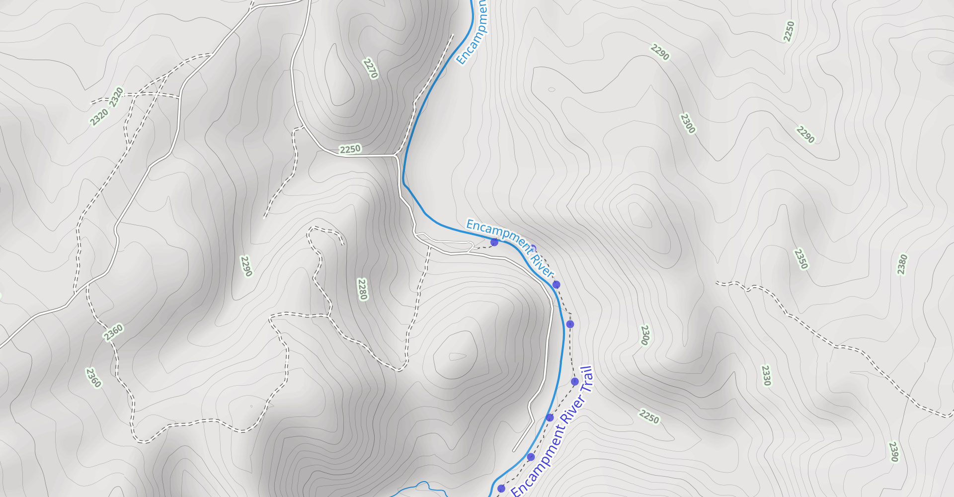 Encampment River Trail from Odd Fellows