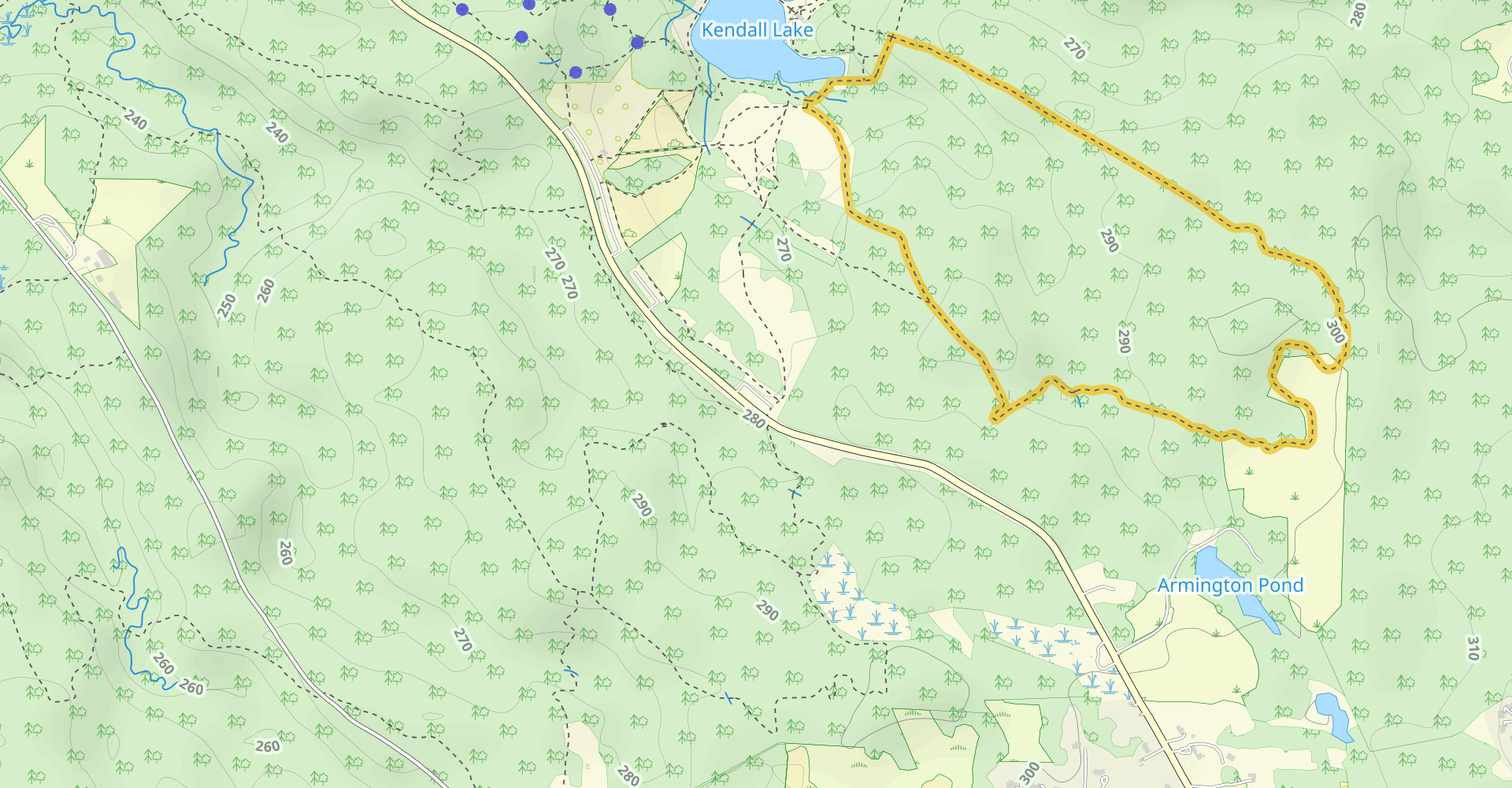 Cross Country Trail from Quick Road