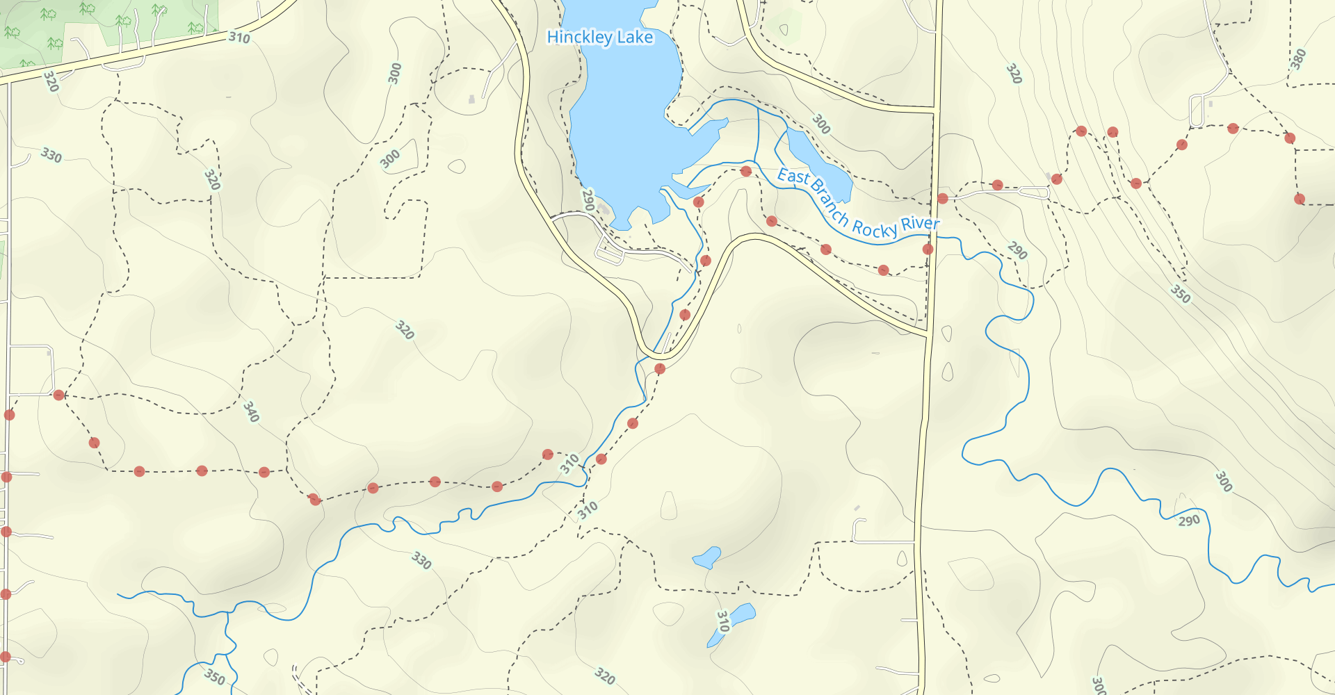 Buckeye Trail to Ledge Lake Loop